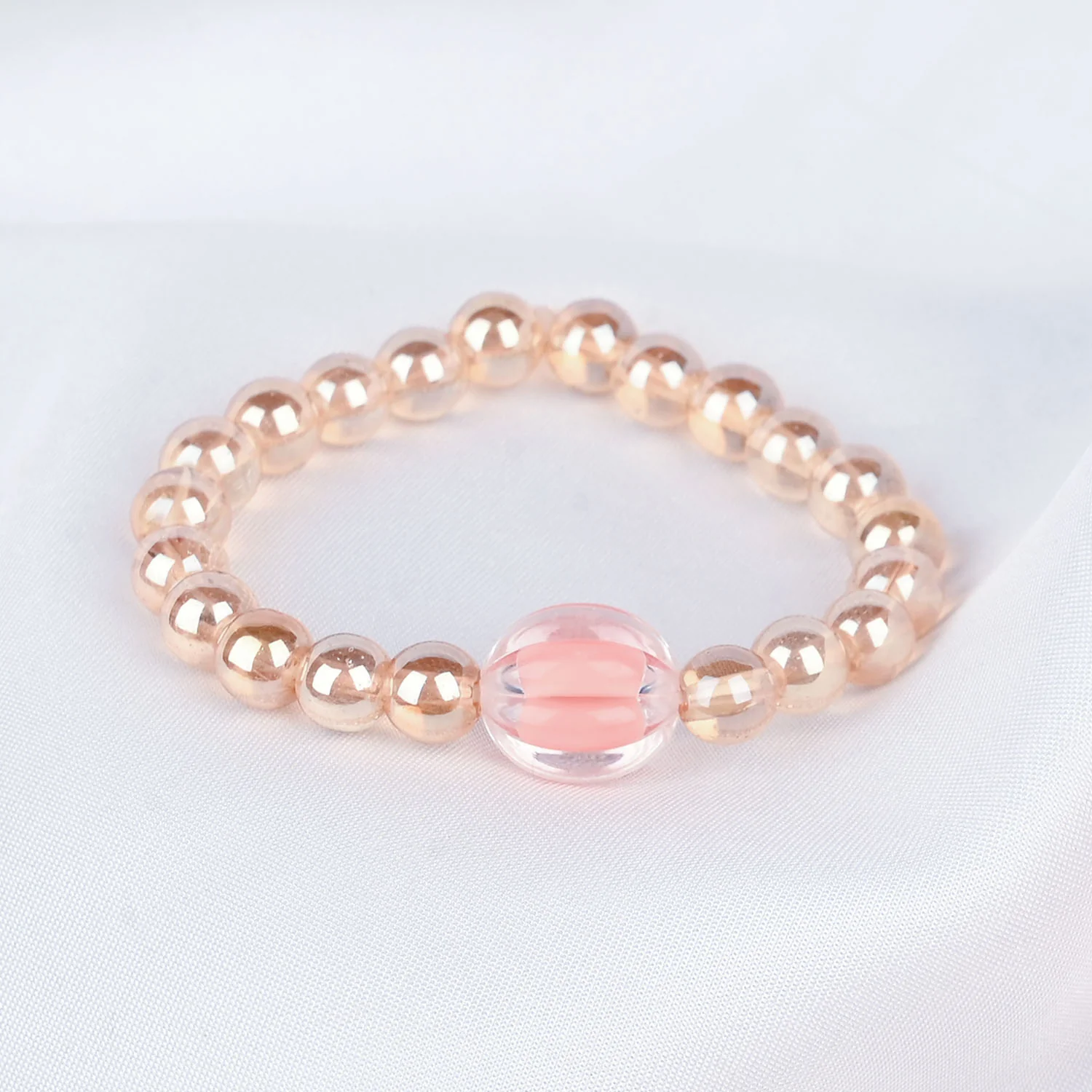 GIRLS ELEGANT BEADED NECKLACE & BRACELET - Image 2