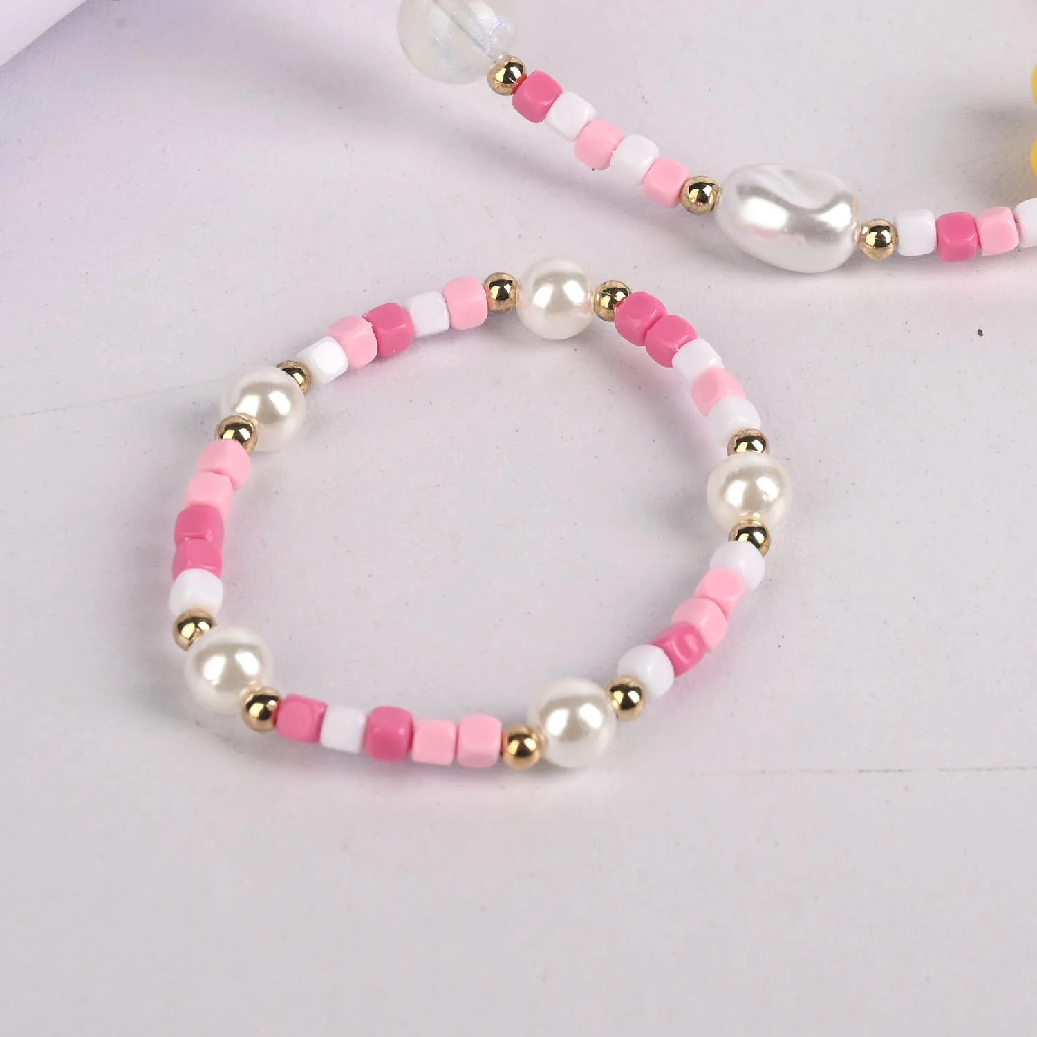 CHARM BEADED NECKLACE & BRACELET FOR GIRLS - Image 2
