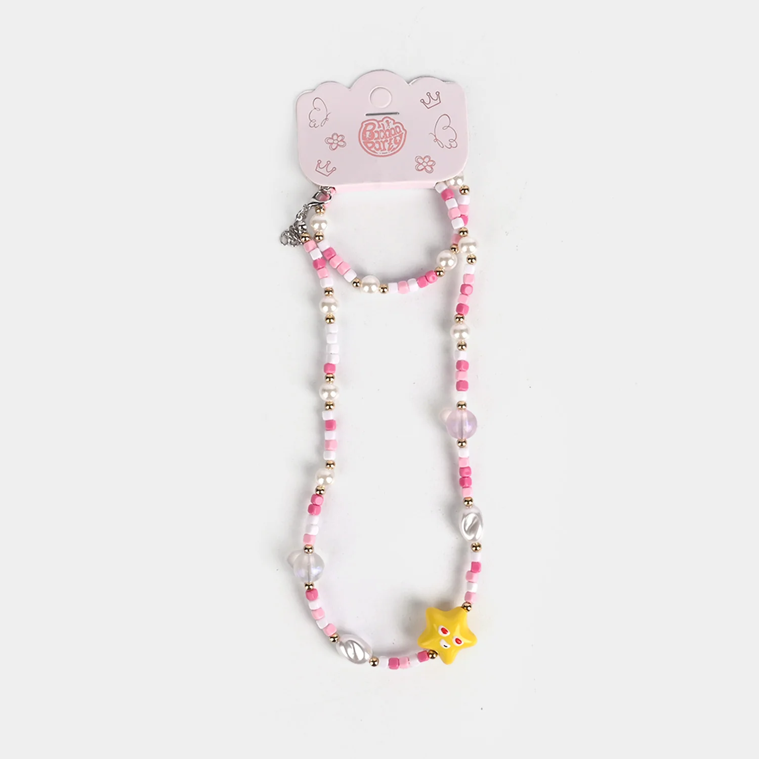 CHARM BEADED NECKLACE & BRACELET FOR GIRLS - Image 3