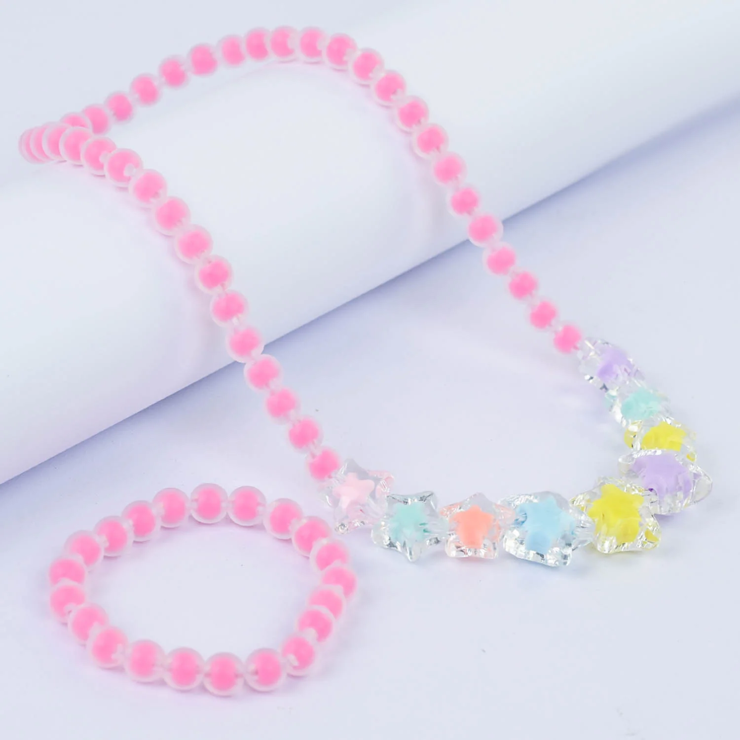 CHARM BEADED NECKLACE & BRACELET FOR GIRLS
