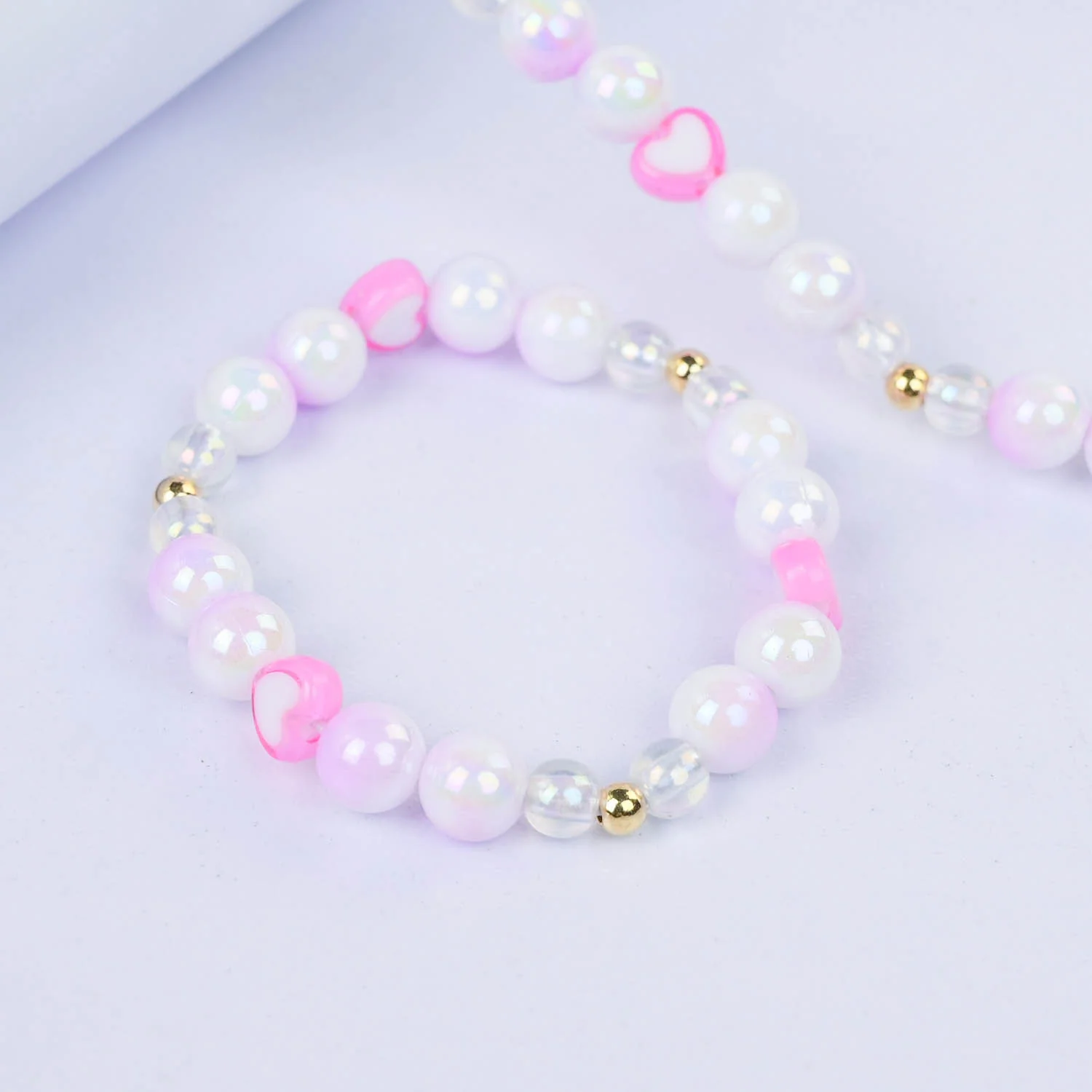 CHARM BEADED NECKLACE & BRACELET FOR GIRLS - Image 3