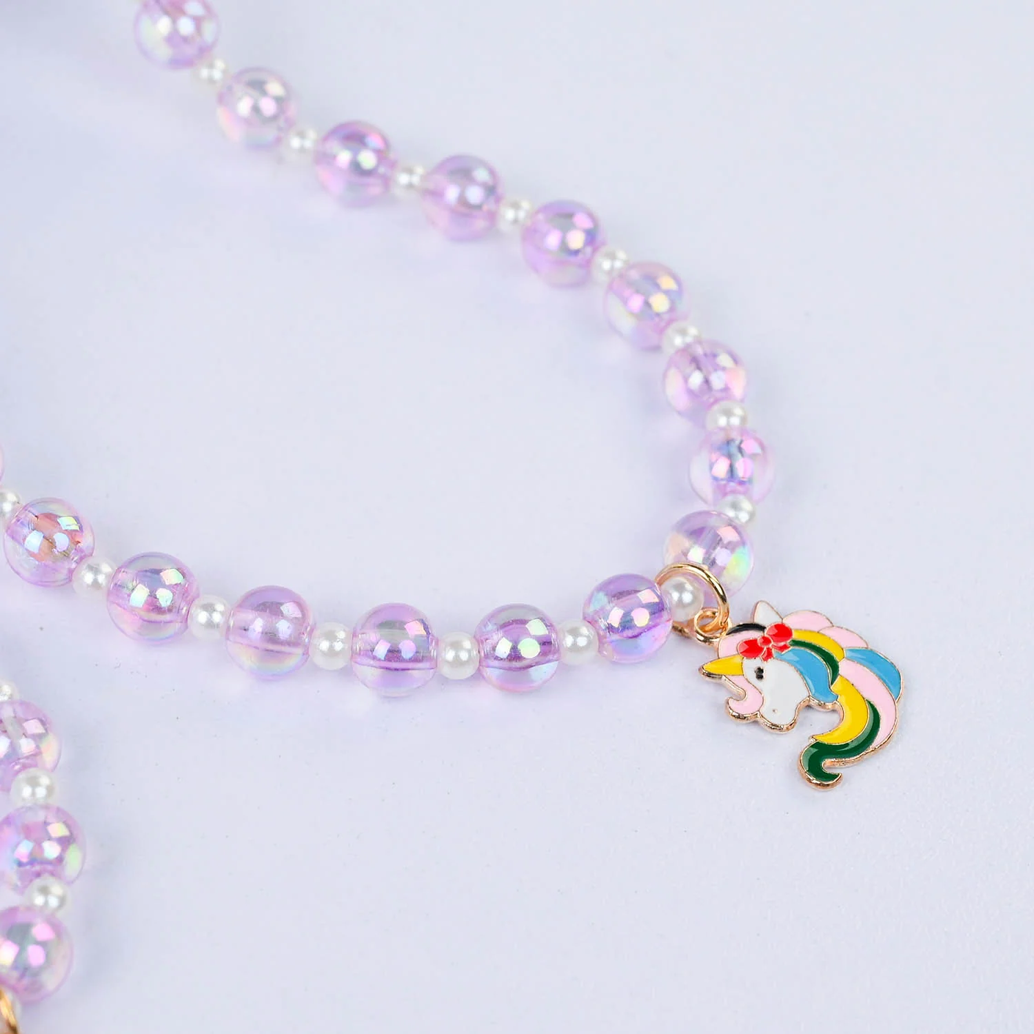 CHARM BEADED NECKLACE & BRACELET FOR GIRLS - Image 2
