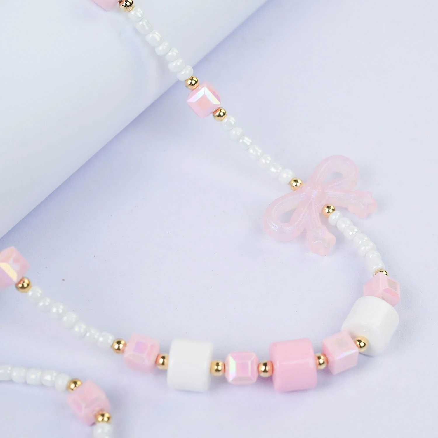 CHARM BEADED NECKLACE & BRACELET FOR GIRLS - Image 2
