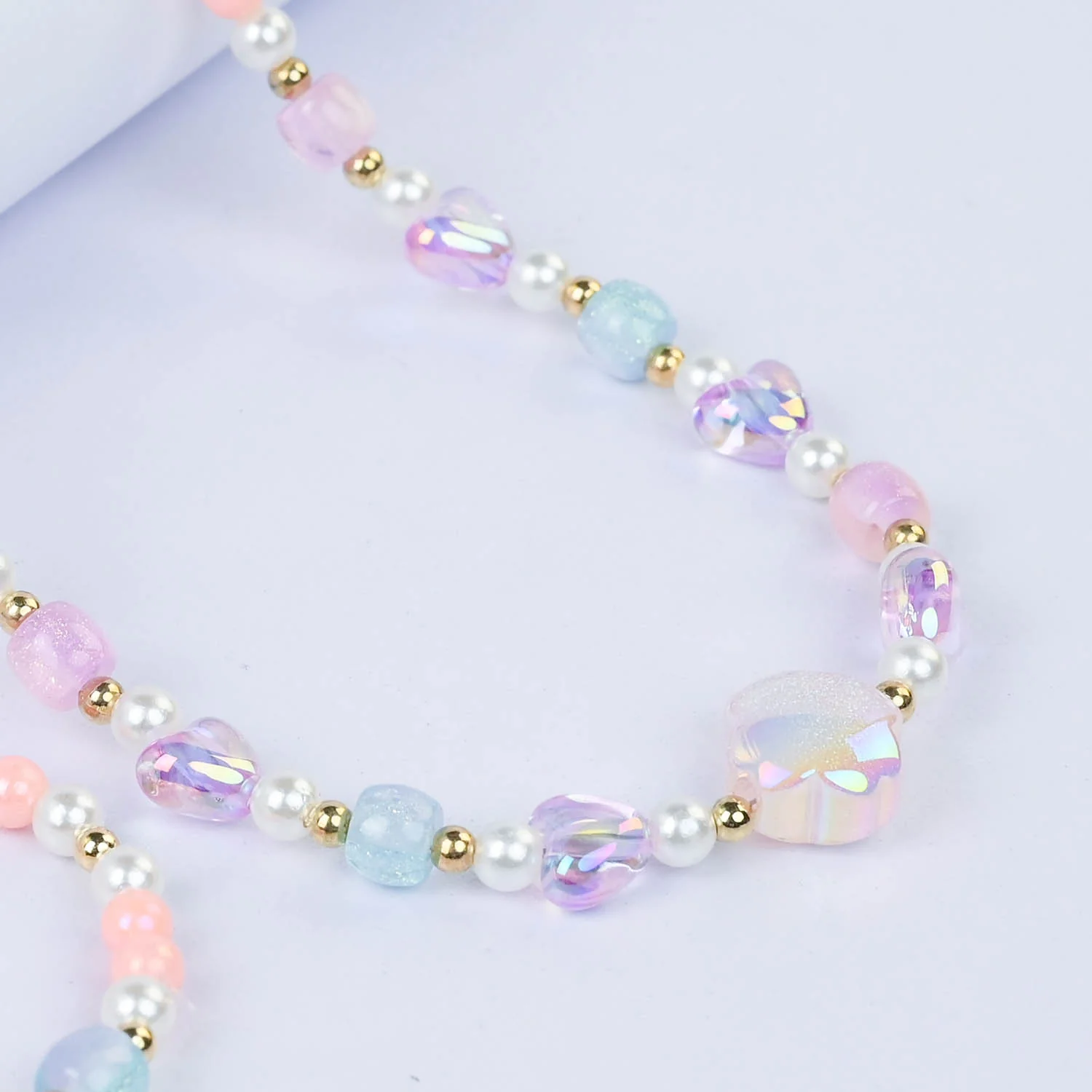 CHARM BEADED NECKLACE & BRACELET FOR GIRLS - Image 2