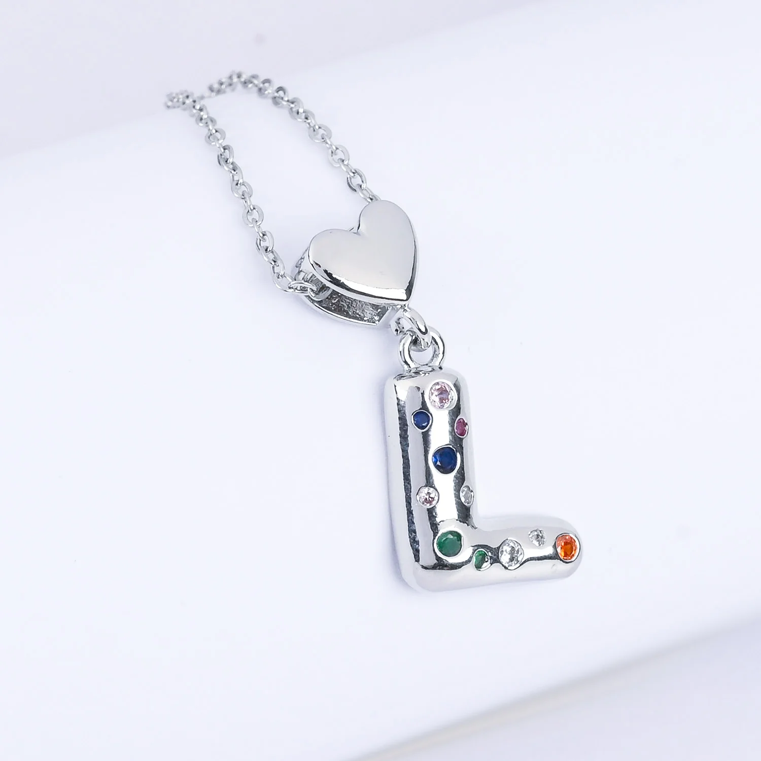 Alphabet/Letter Pendant Necklace for Girls - Image 2