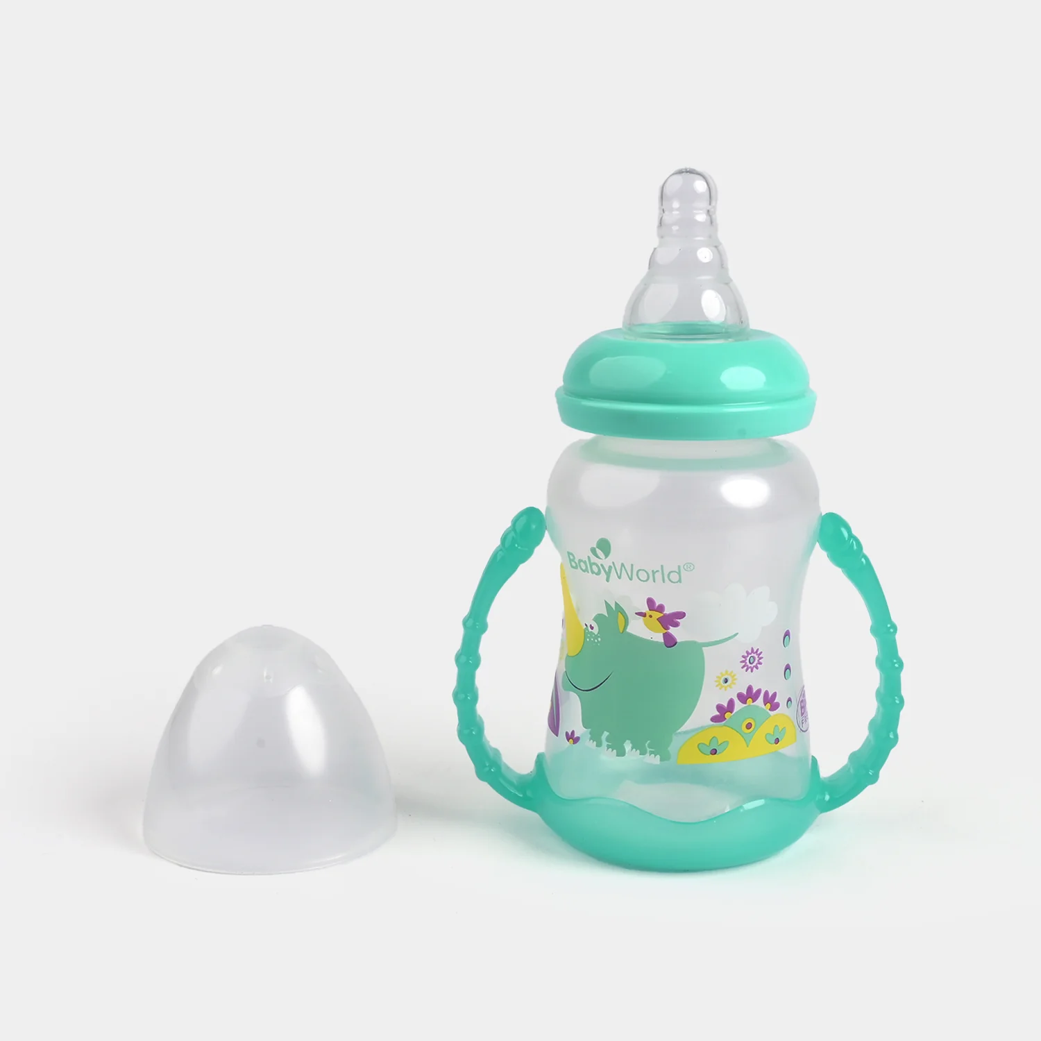 Feeding Bottle with Base Handle 5Oz 1208 L.Green - Image 2