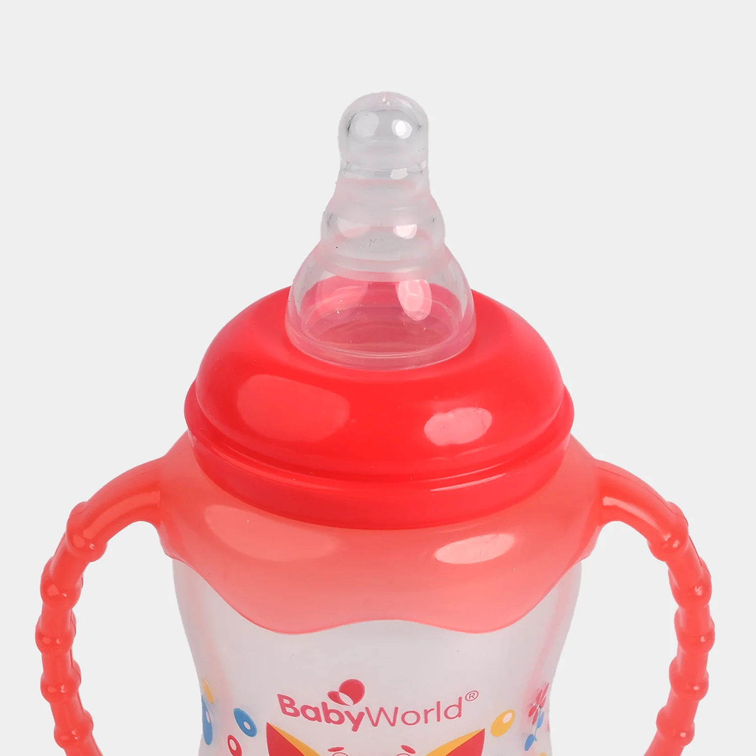 Feeding Bottle with Base Handle 5Oz 1208 Red - Image 3