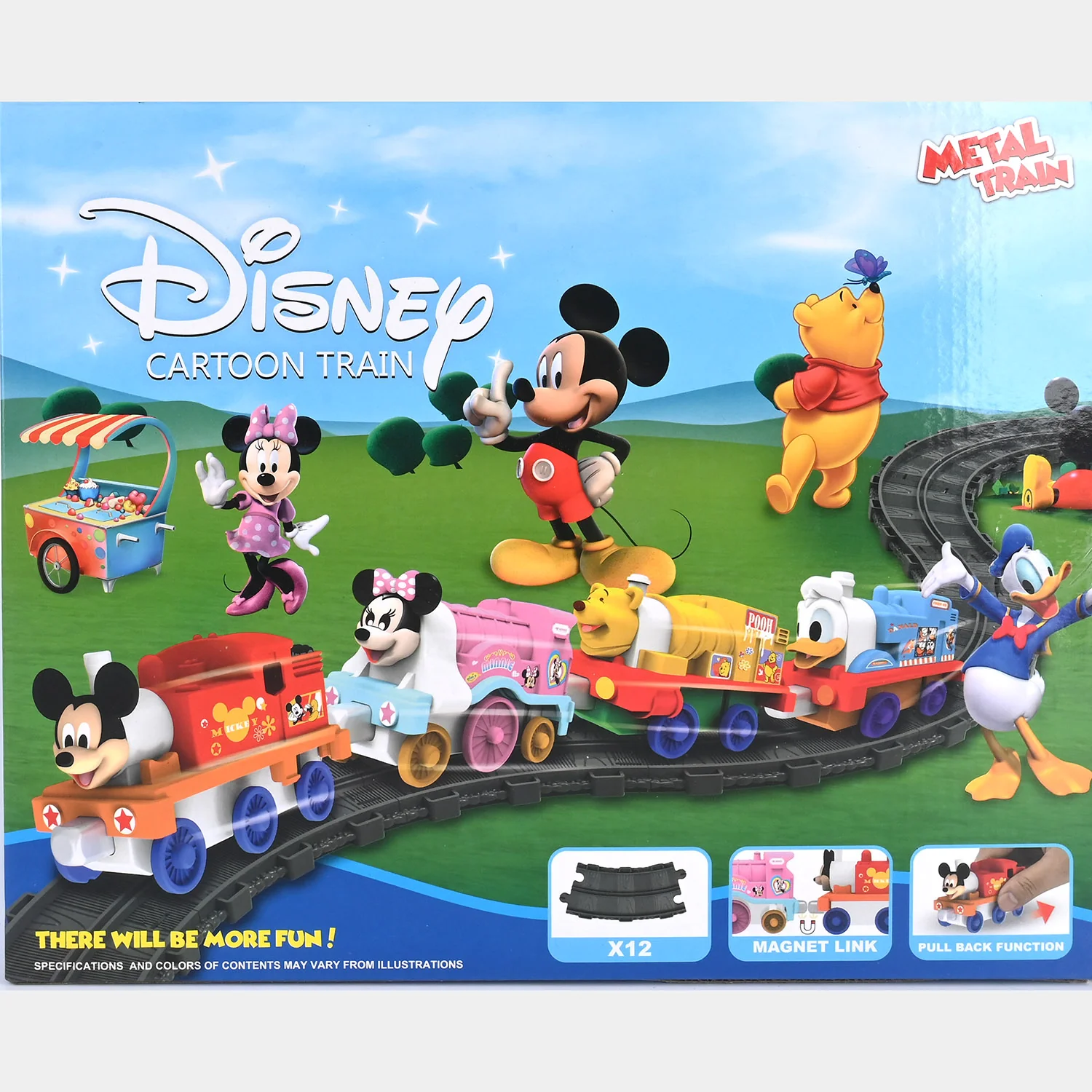 Cartoon Die-Cast Train & Track Set - Image 4