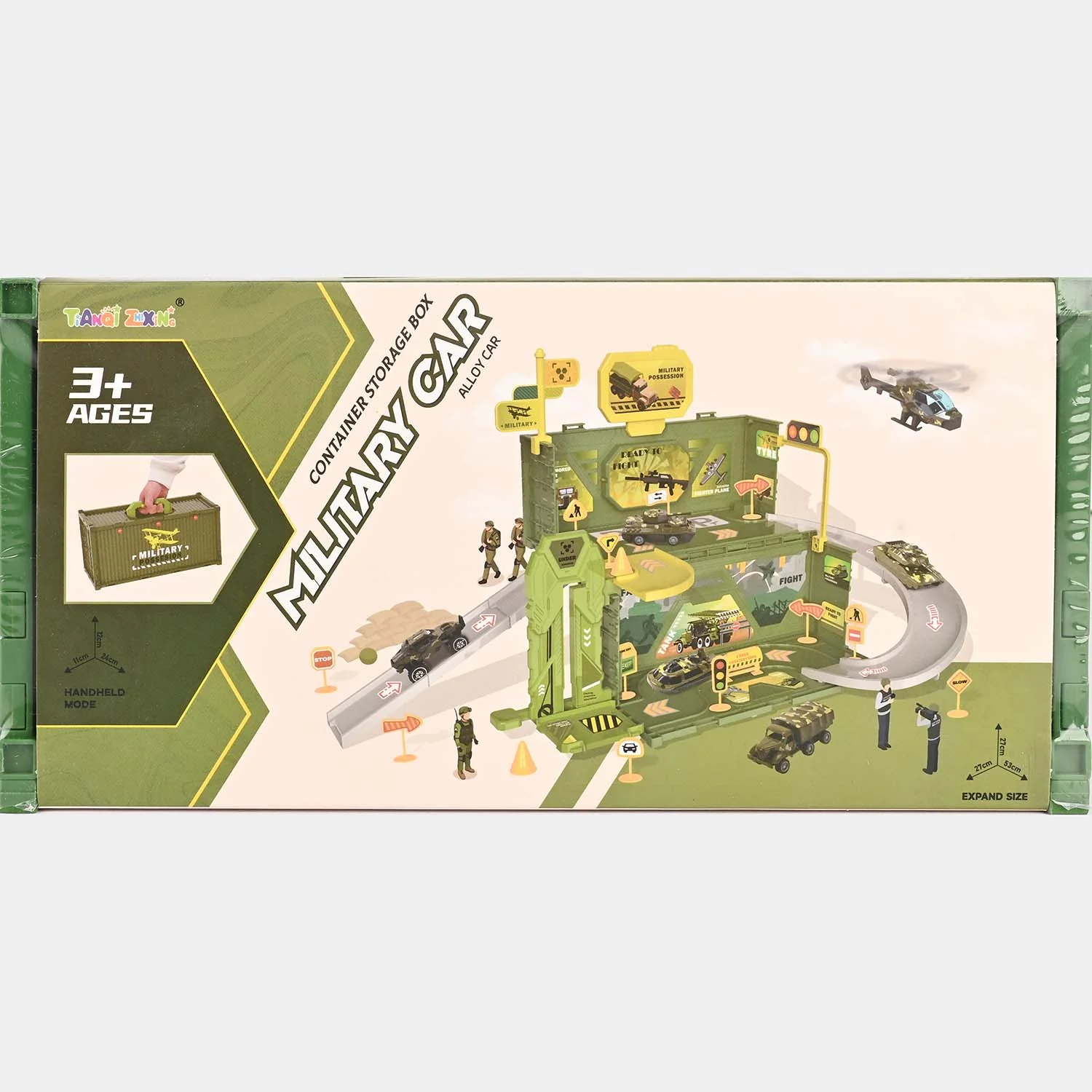 Military  Parking Lot Car Playset – 40-Piece Alloy Vehicle Set - Image 3