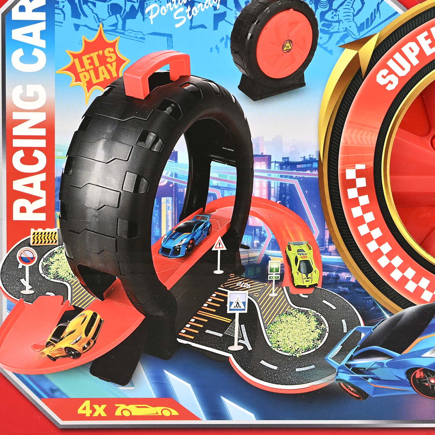 Runway Racing Car Playset For Kids - Image 3