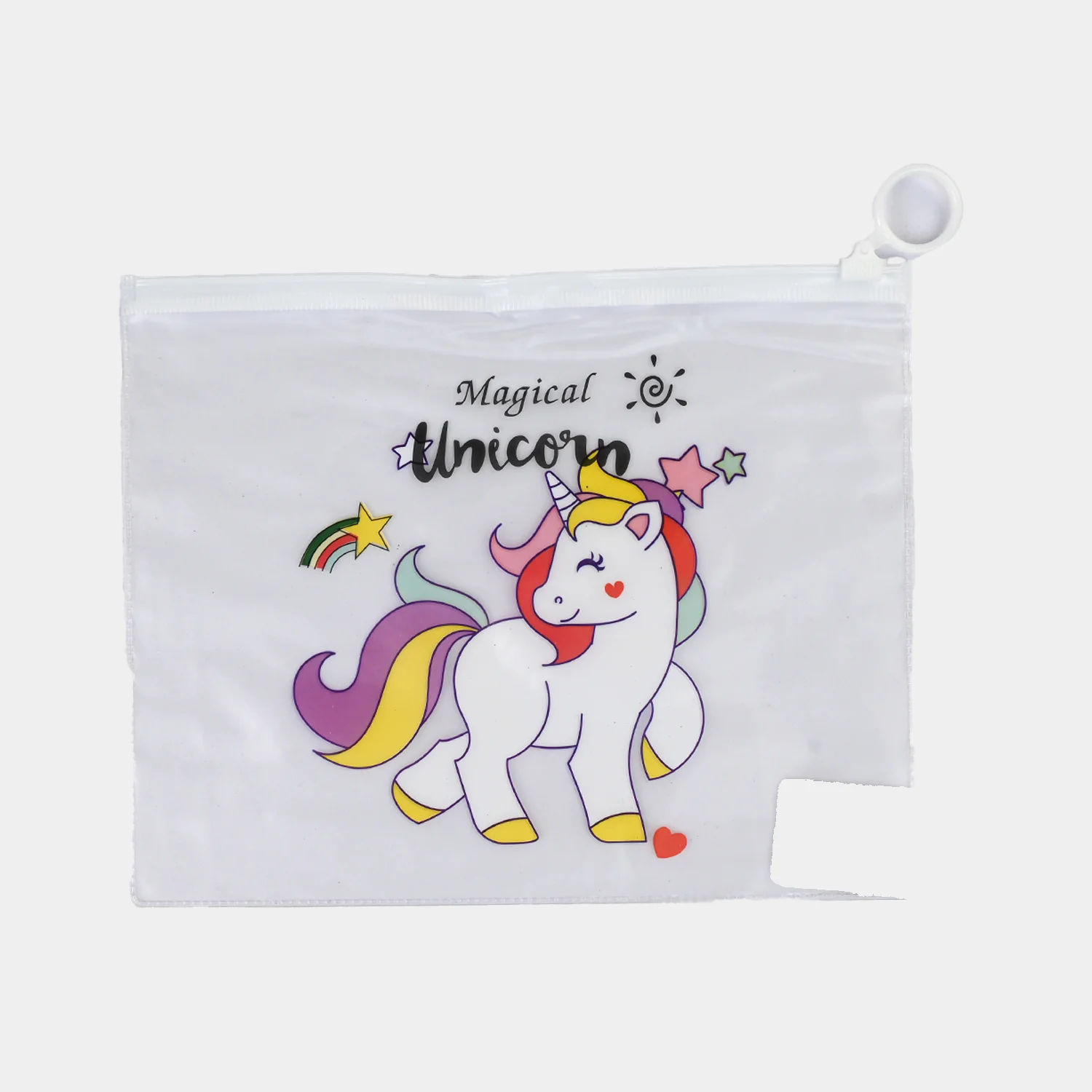 Character Transparent PVC Pouch for Kids