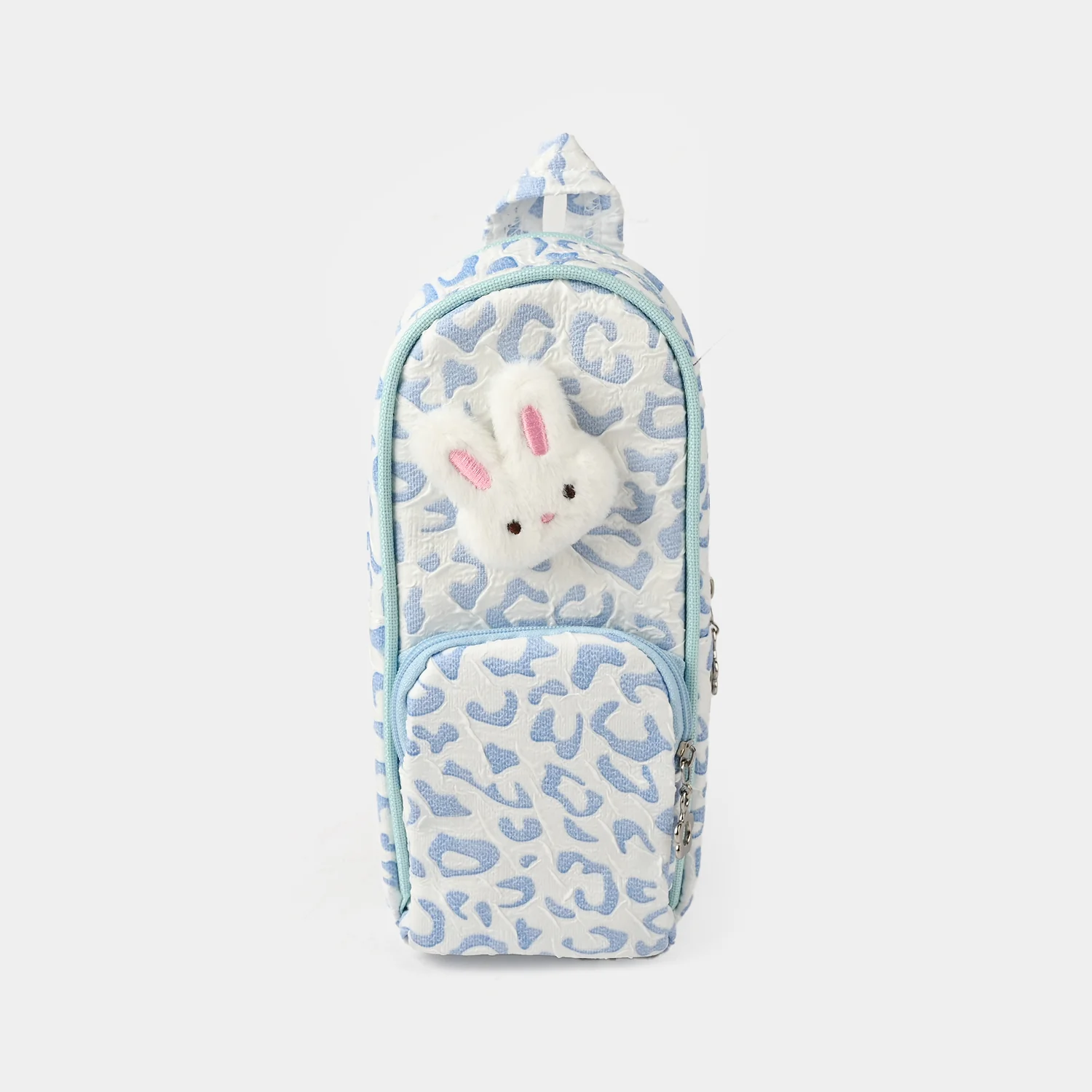 Stationery Pouch With Plush Bunny Charm - Image 2