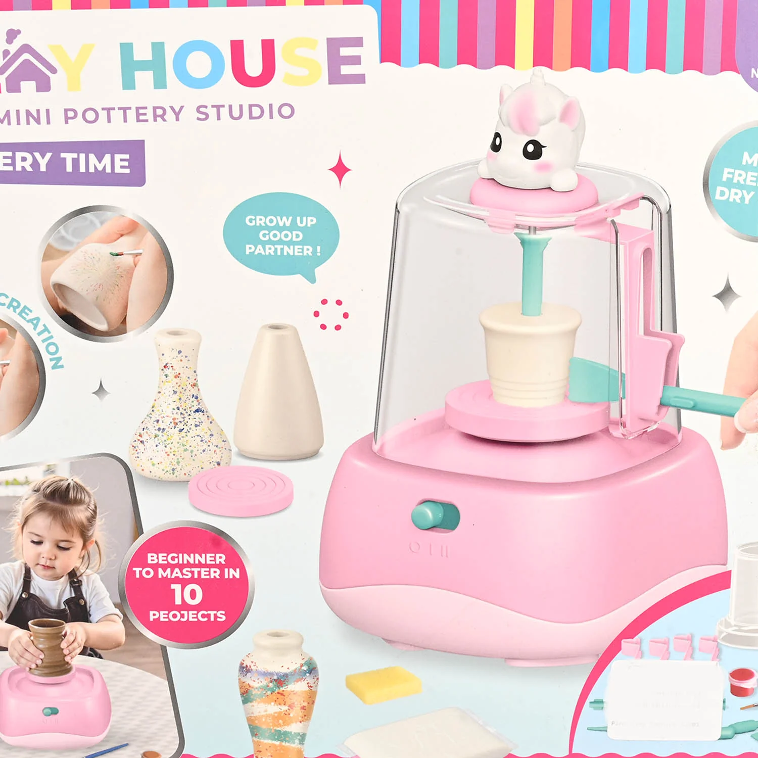 Mini Pottery Studio Toy Kit - Image 2