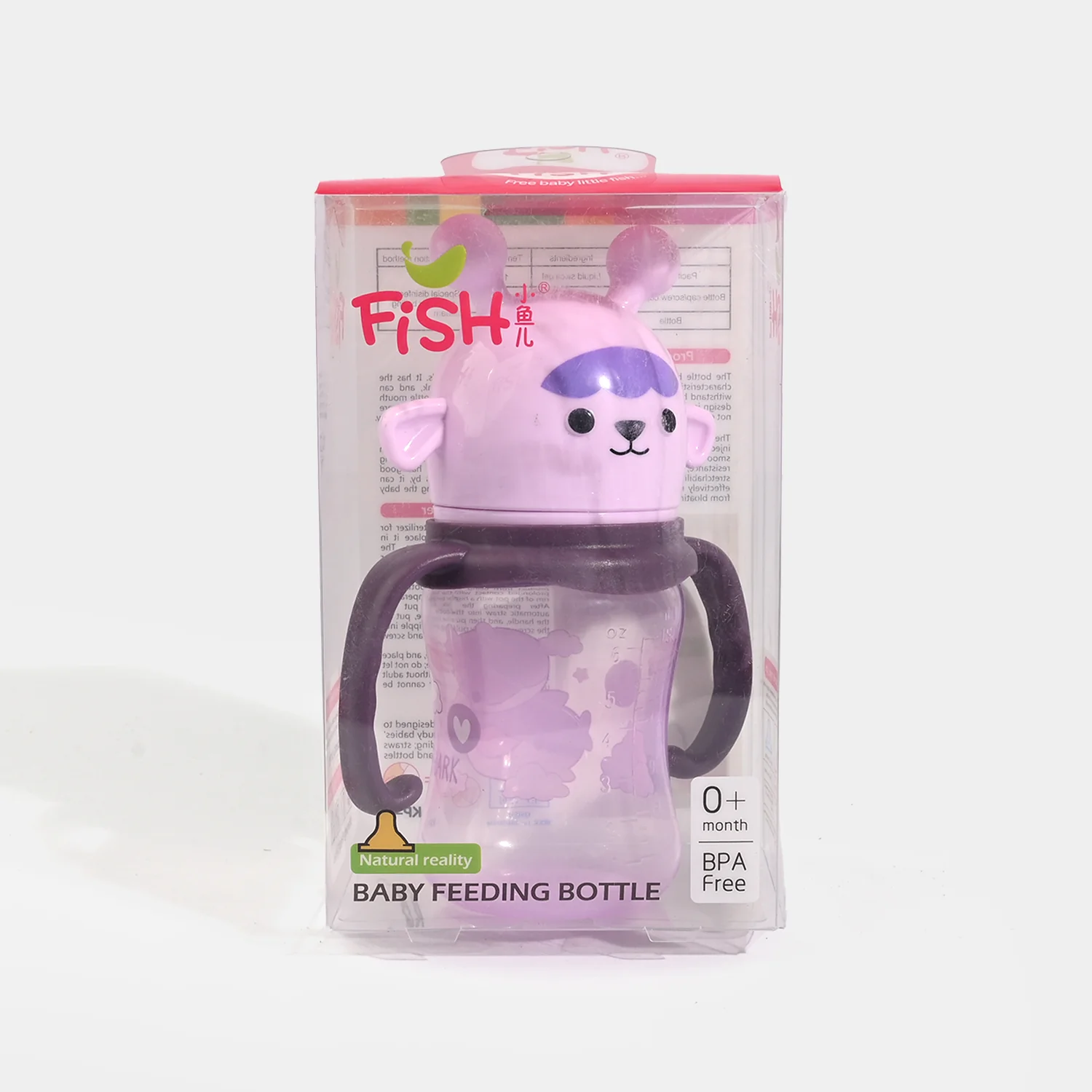 Baby Feeding Bottle Plastic Feeder 180ml - Image 3