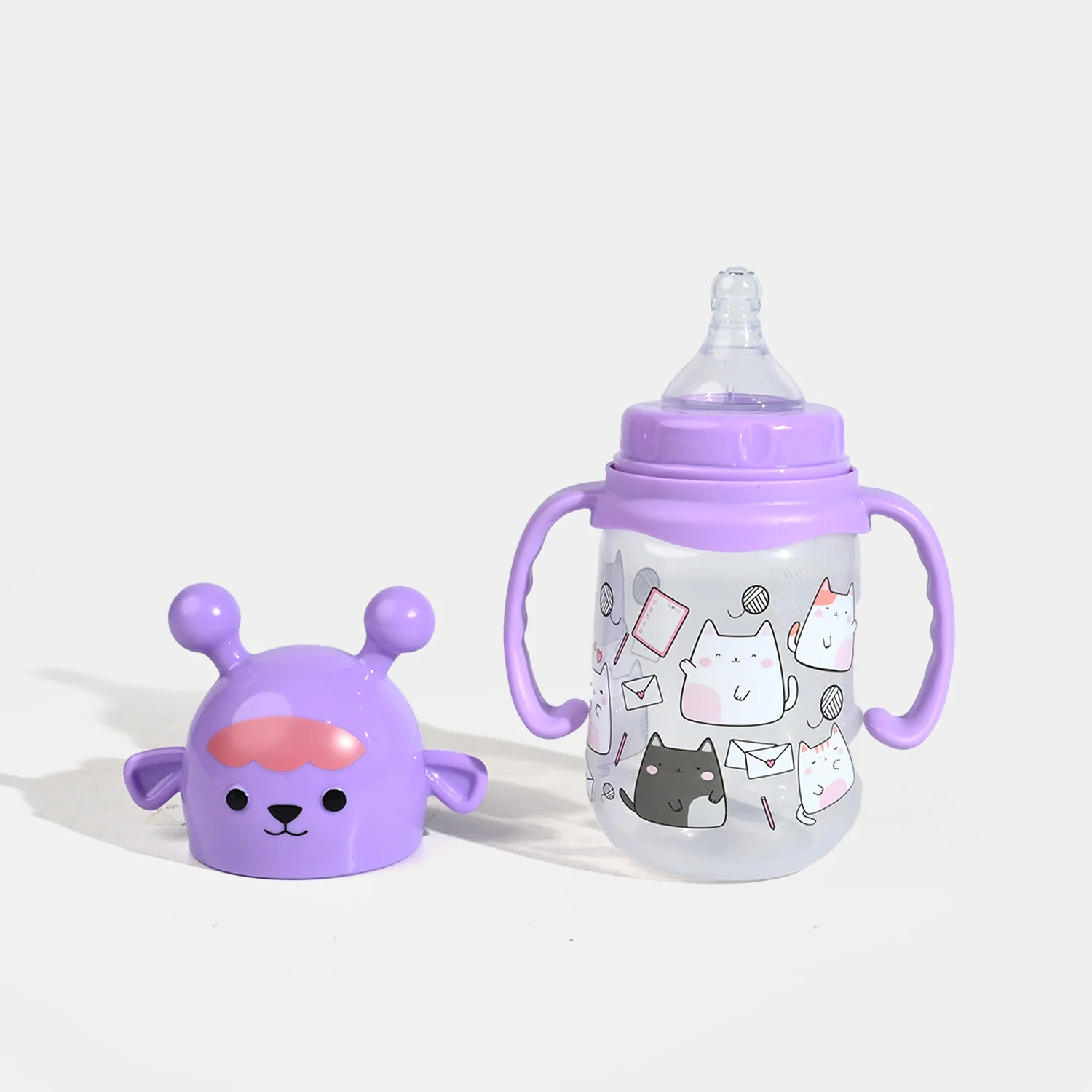 Baby Feeding Bottle Plastic Feeder 240ml - Image 2