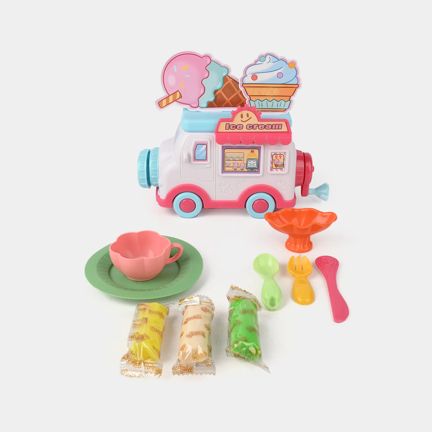 Ice Cream Dining Car Play Color Dough Set - Image 4