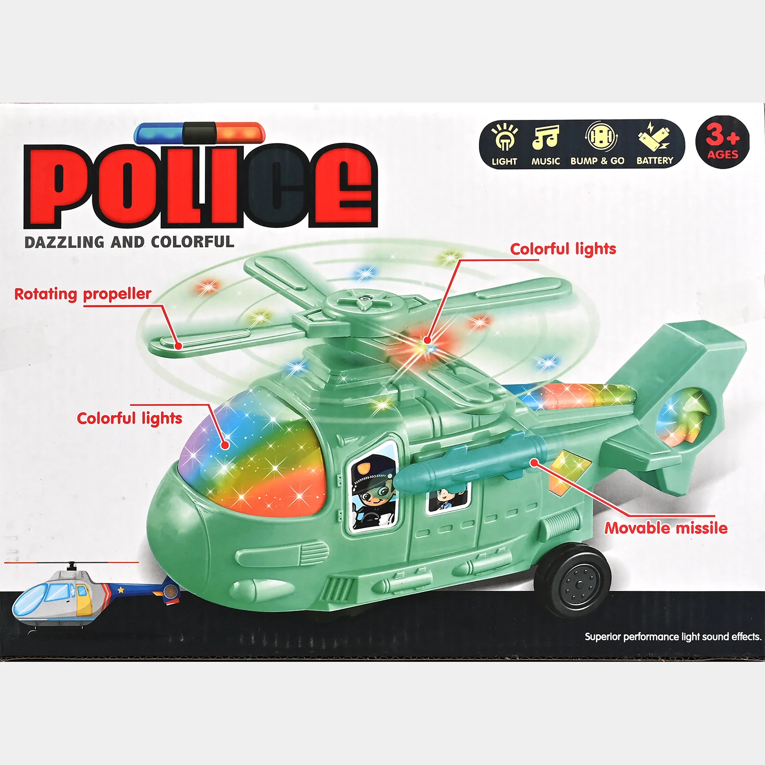 Helicopter With Light & Music Toy For Kids - Image 6
