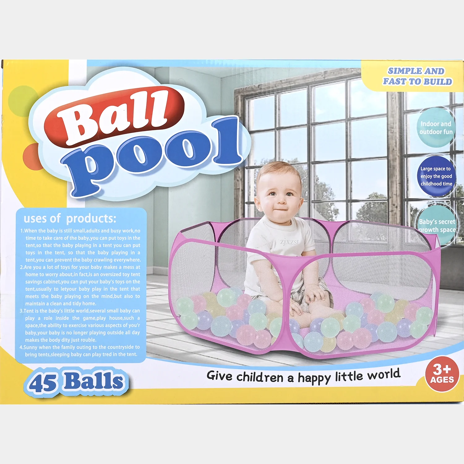 Ball Pool Tent House for Kids - Image 4