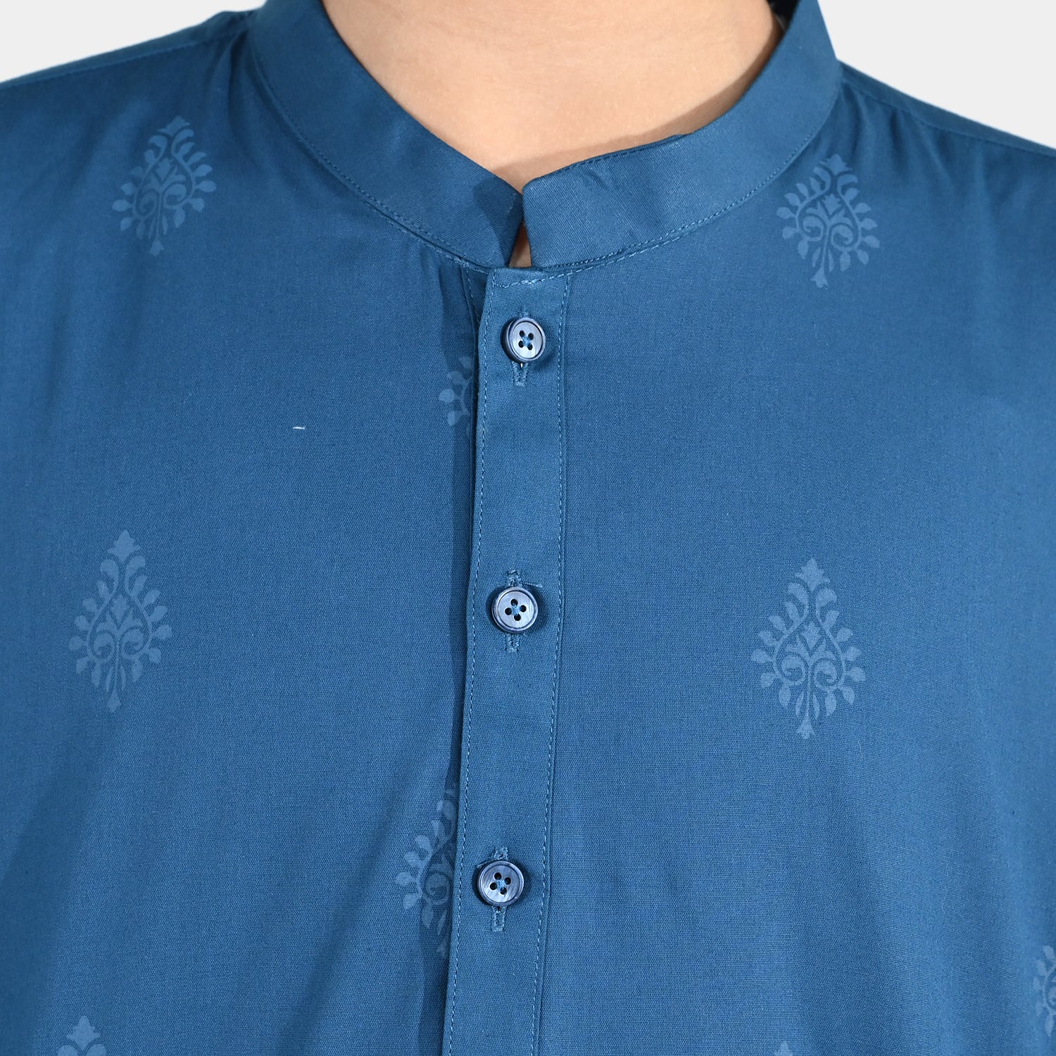 Boys Cotton Poplin Printed Kurta - Image 3