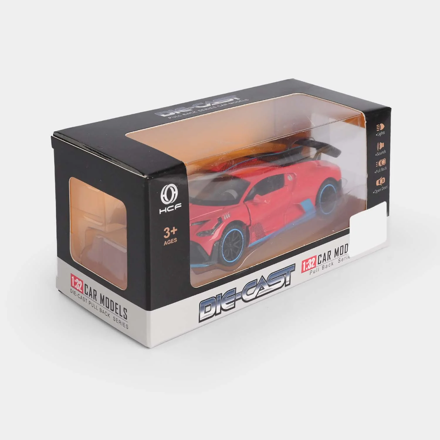 1:32 Die-Cast Pull-Back Sports Car Model - Image 3