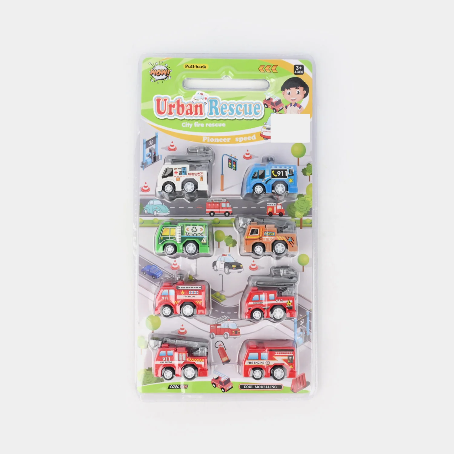 Pullback City Rescue Vehicles 265-11C-0