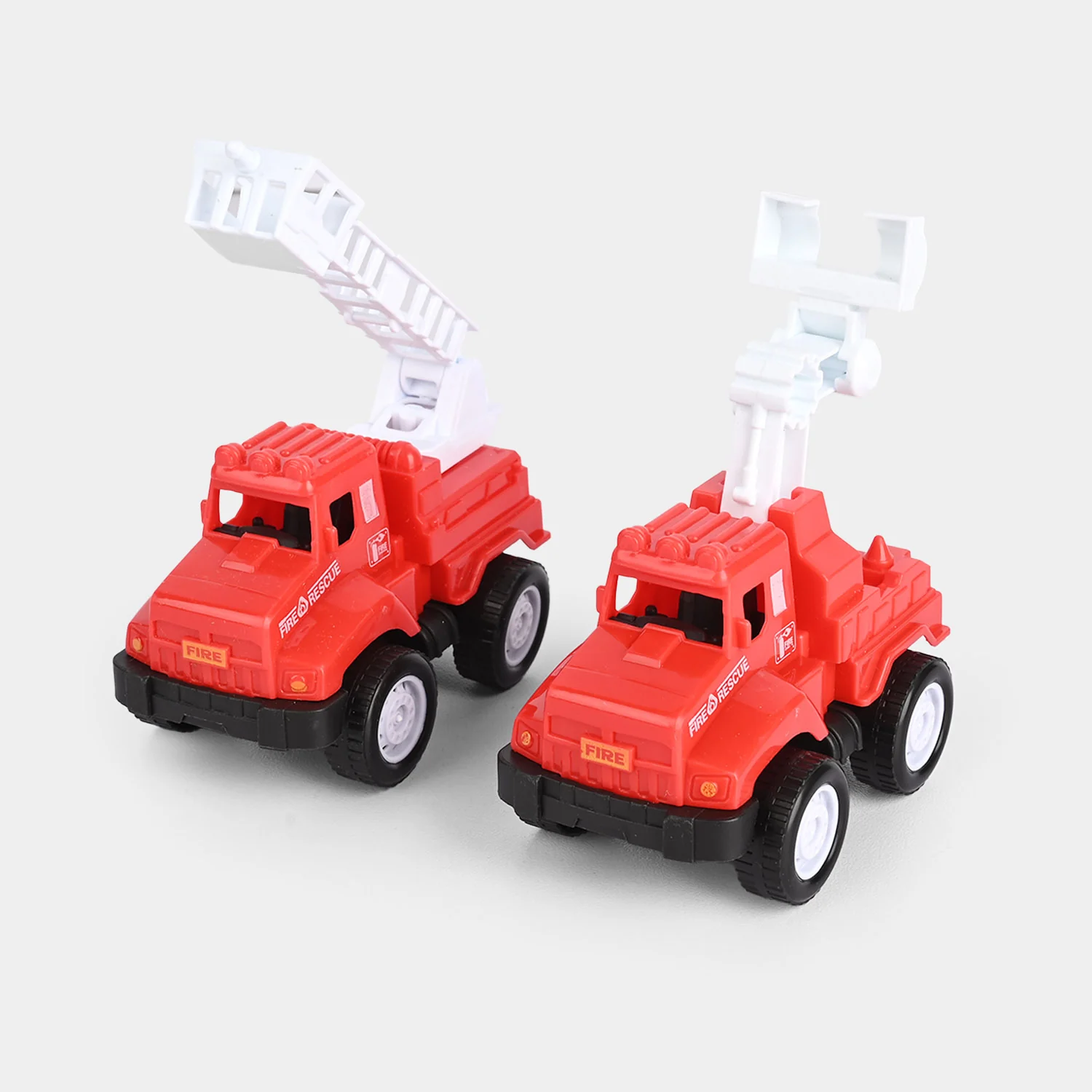 Mini Fire Rescue Truck Toy Set – 4-Piece Red Emergency Vehicle Collection - Image 2