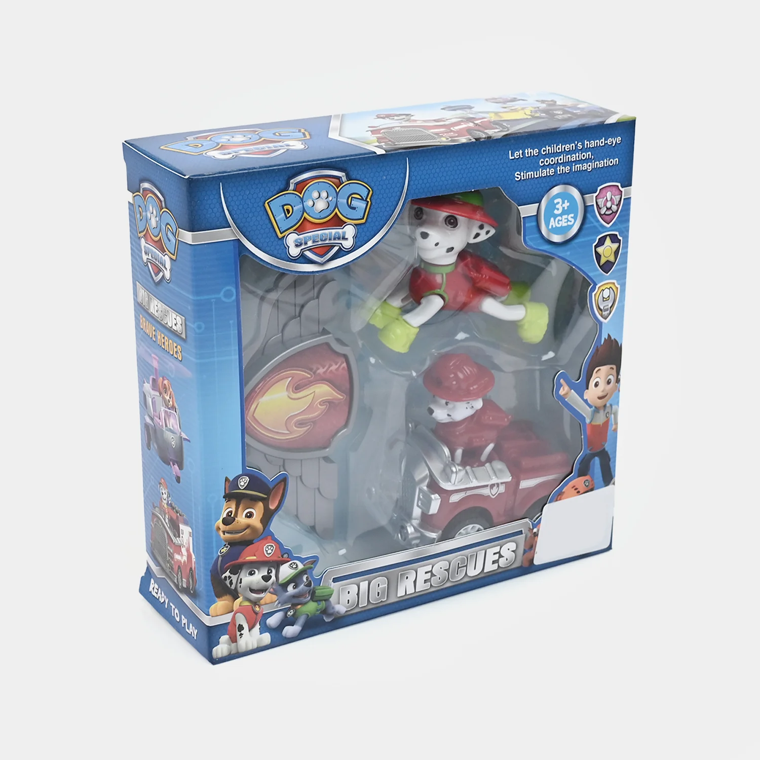 Character Big Rescues – Marshall Action Figure & Fire Truck Toy Set - Image 3