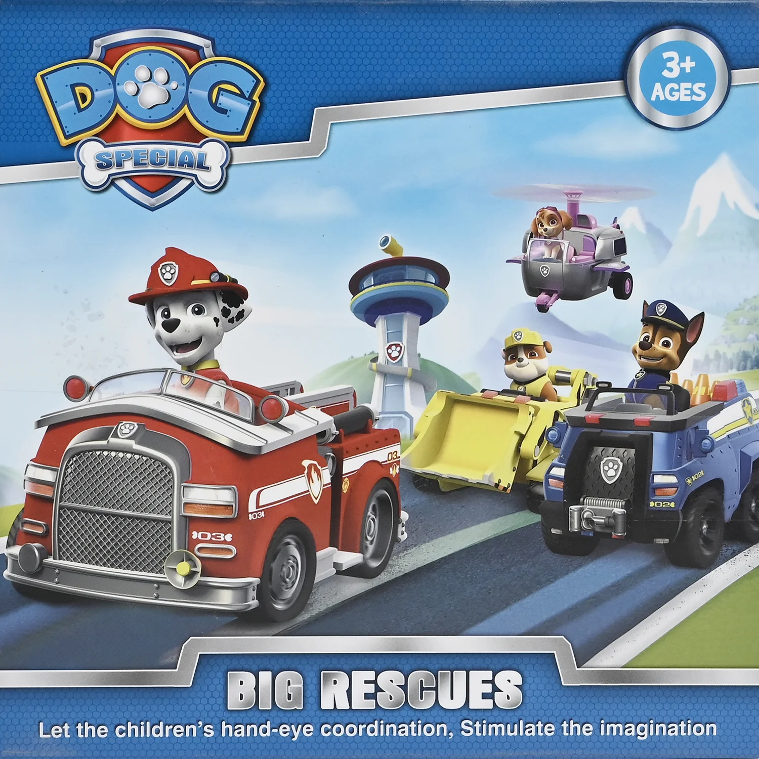Character Big Rescues – Marshall Action Figure & Fire Truck Toy Set - Image 4