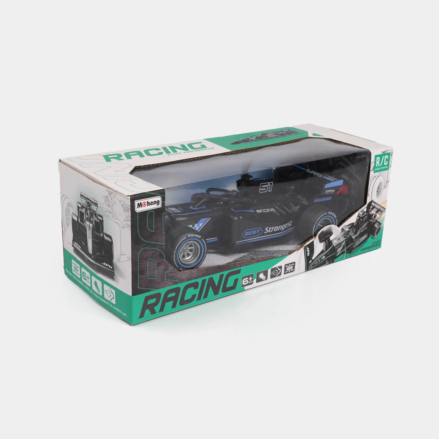Remote Control Formula Racing Car with Lights - Image 3