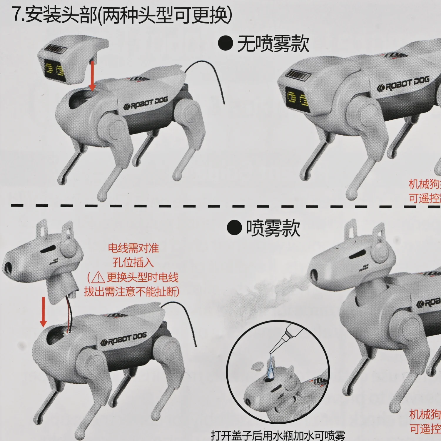 DIY RC Robotic Dog Toy with Spray Function - Image 4