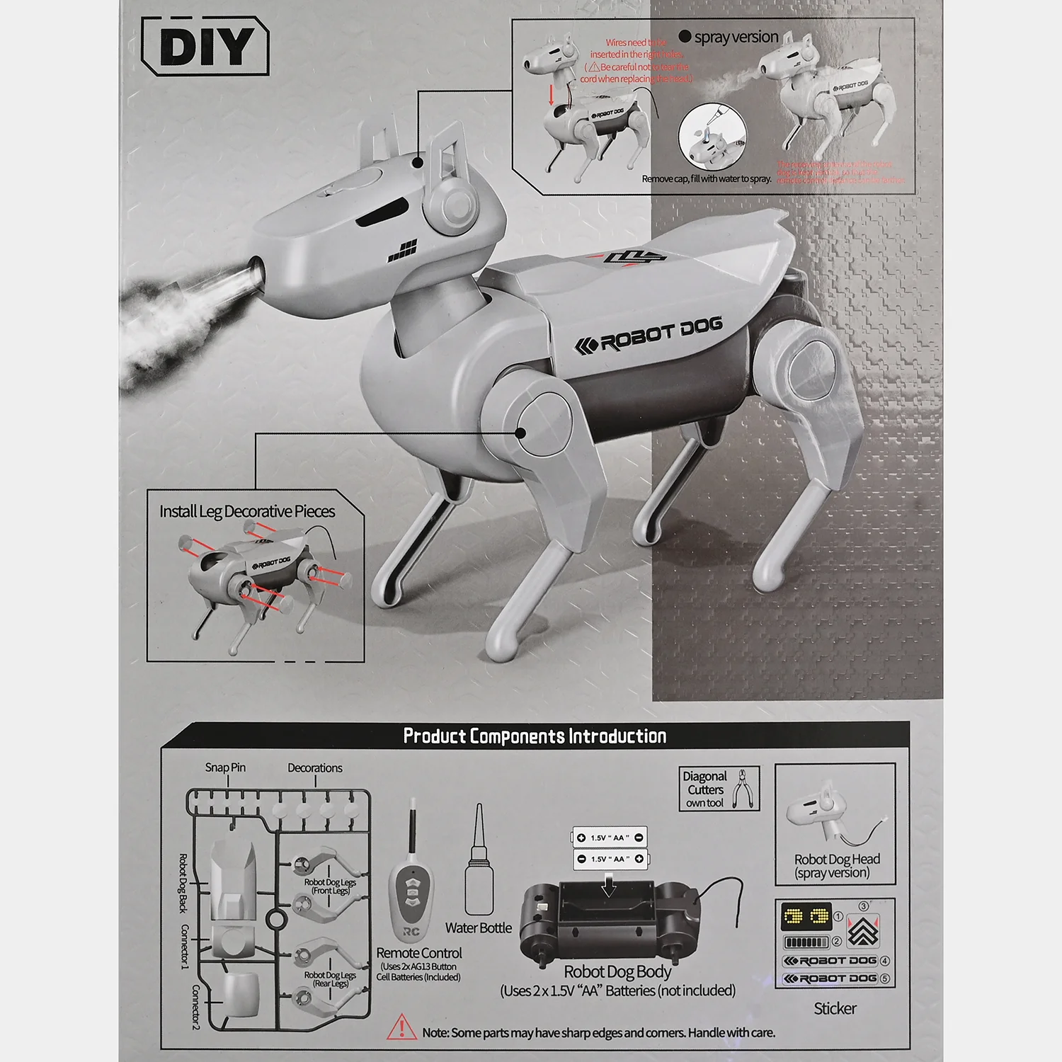 DIY RC Robotic Dog Toy with Spray Function - Image 5
