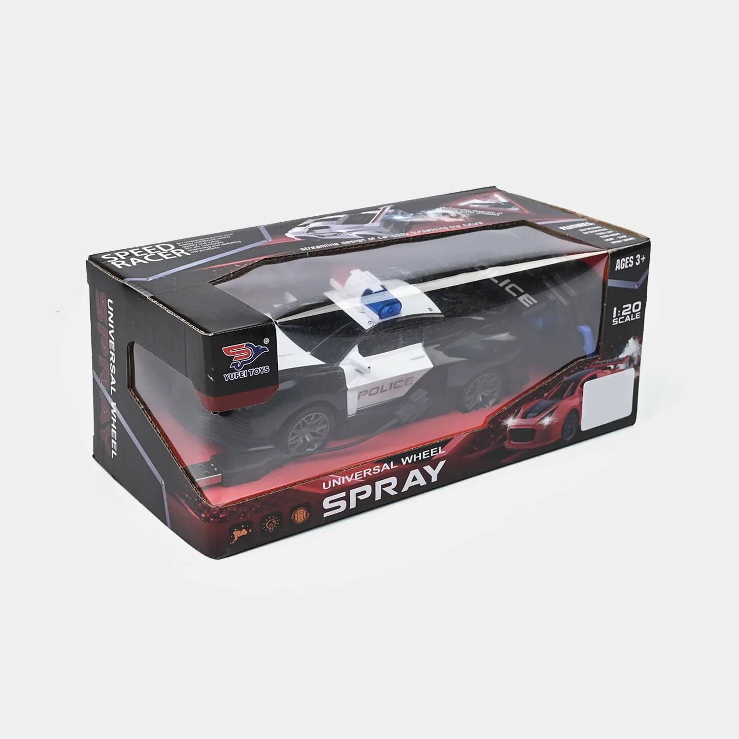 Universal Wheel Spray Police Car – 1:20 Scale - Image 3