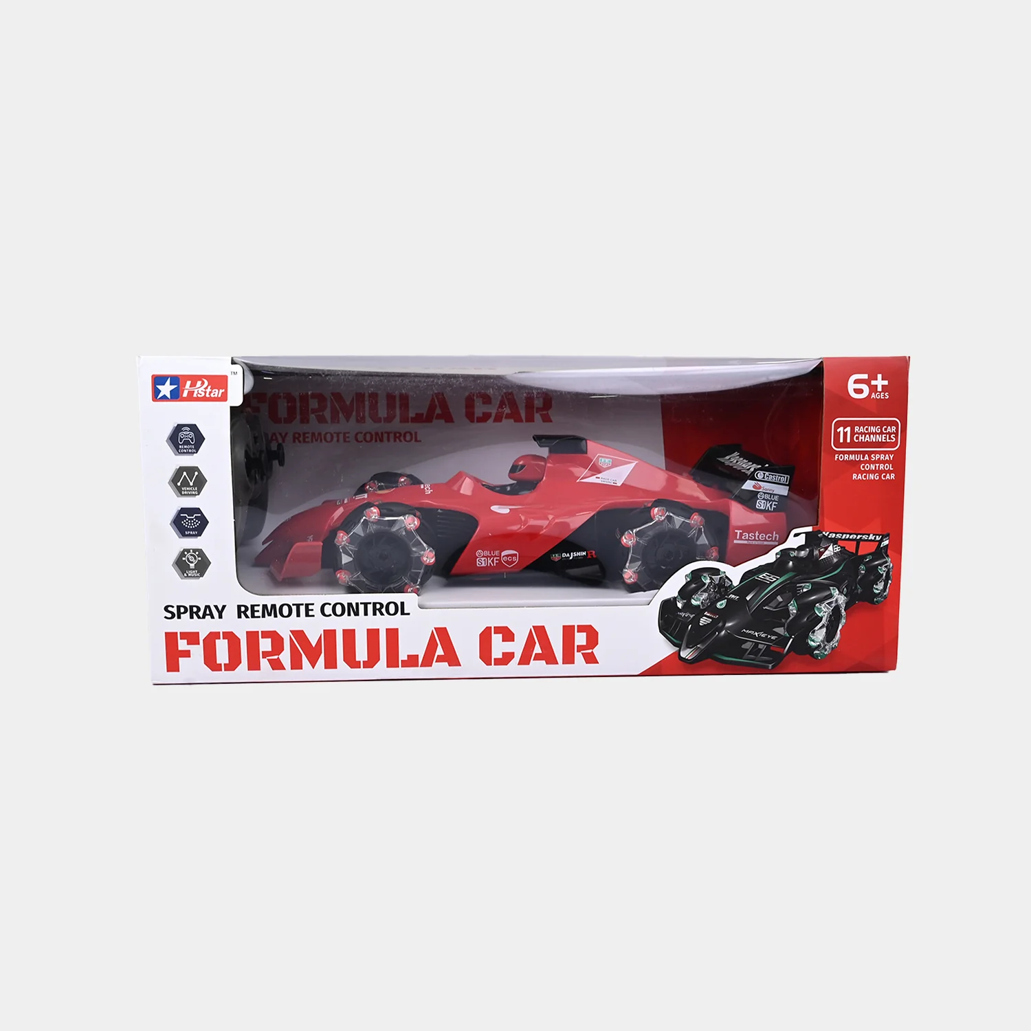 Spray Remote Control Formula Car for Kids - Image 8