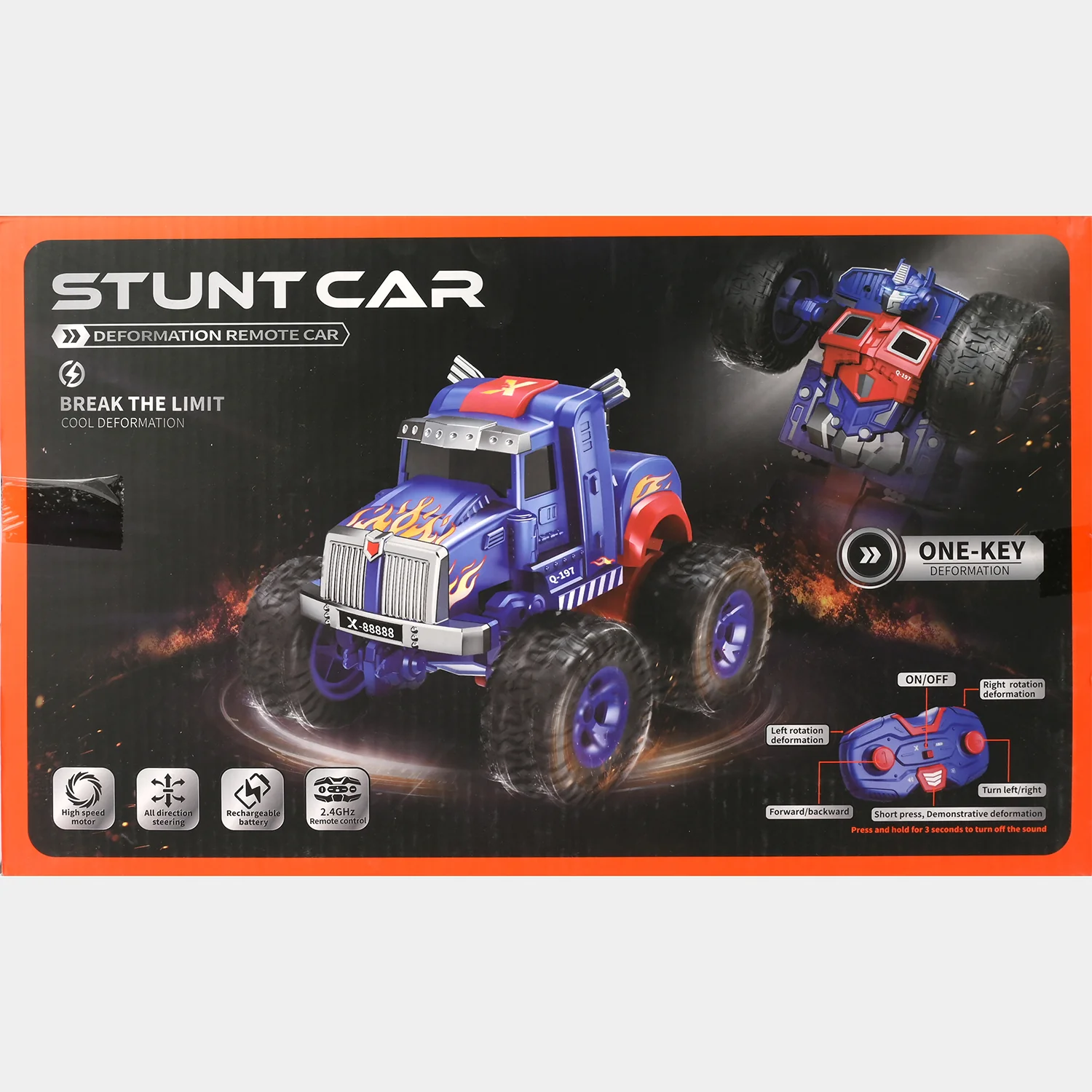 Remote Control Deformation Stunt Car for Kids - Image 10