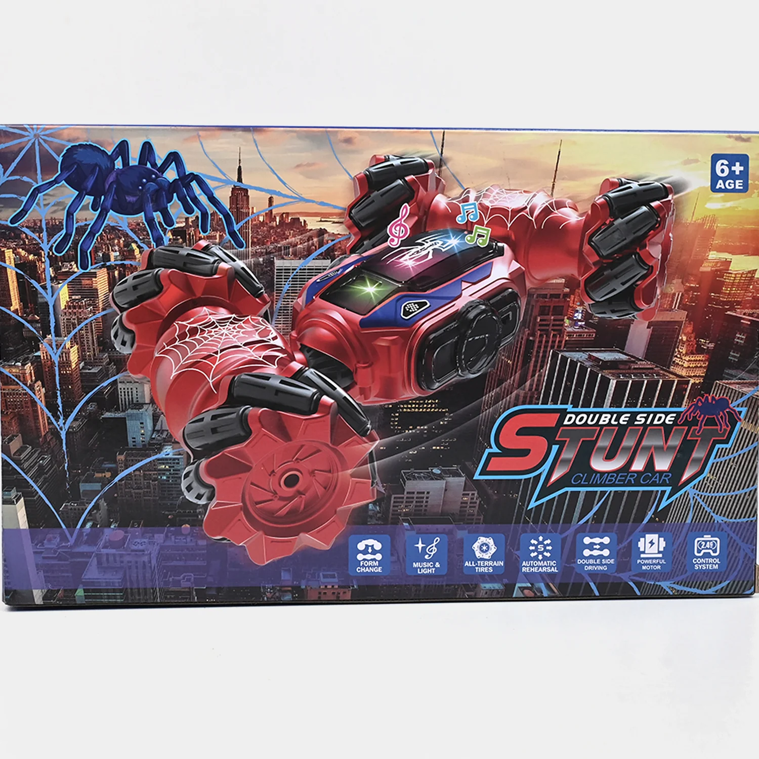Double-Sided Stunt Spider Car – 360° Rotation RC Vehicle - Image 8