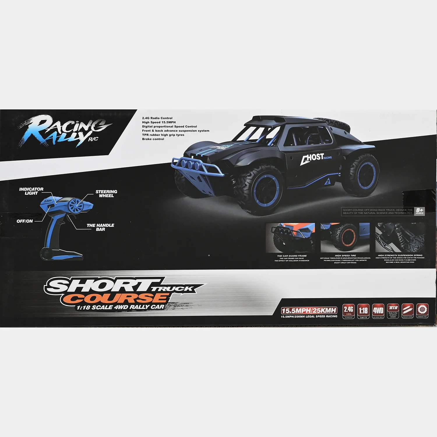 Remote Control Short Course Stunt Car for Kids - Image 11