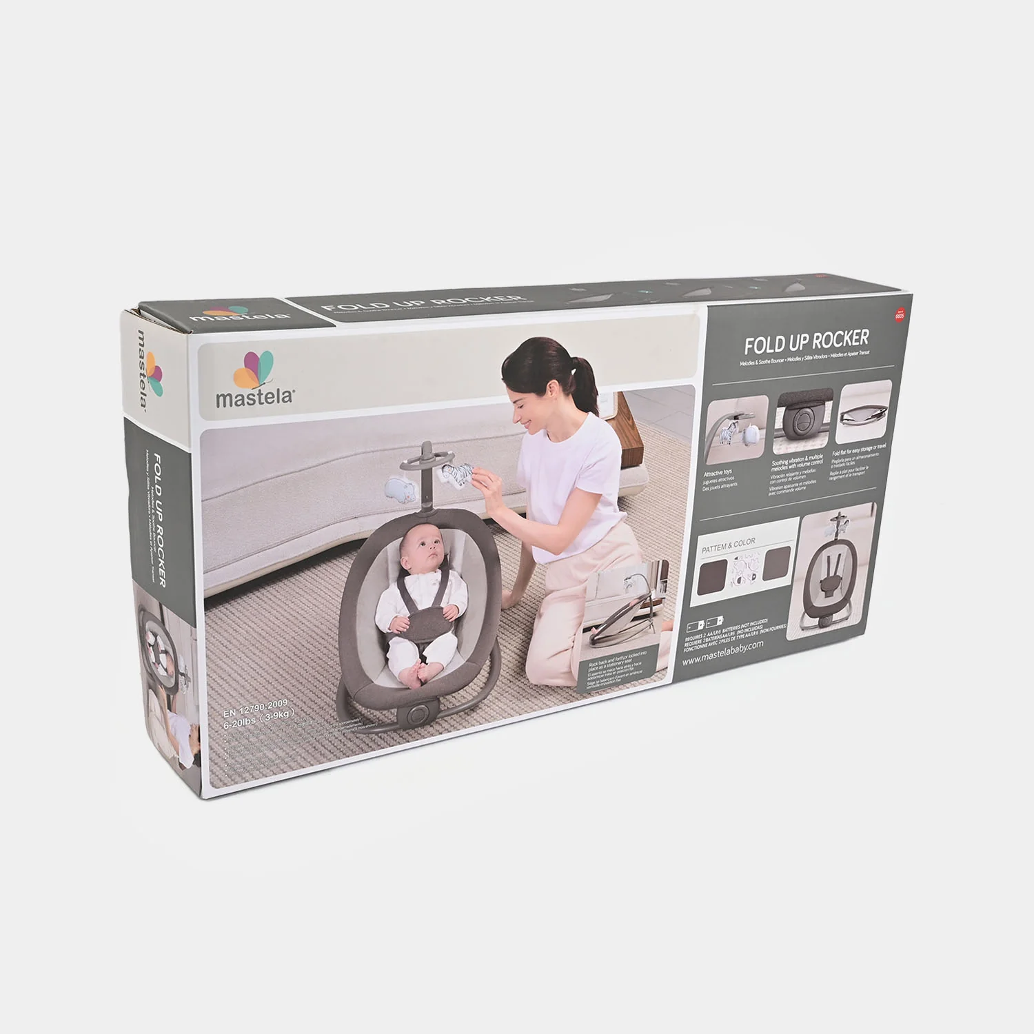 Baby Fold Up Rocker/Bouncer (Mastela)-6605 - Image 2