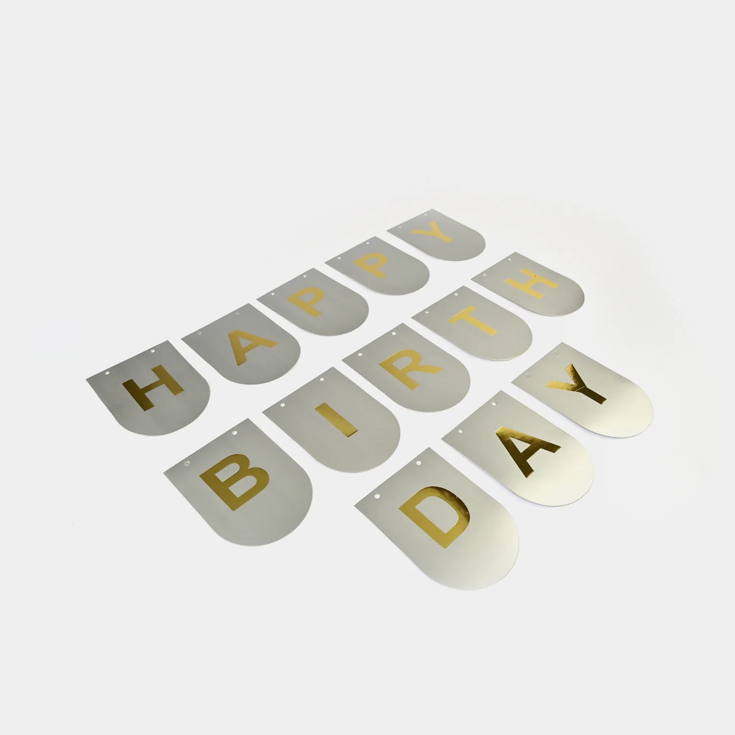 Happy Birthday Bunting Paper Banner - Image 2