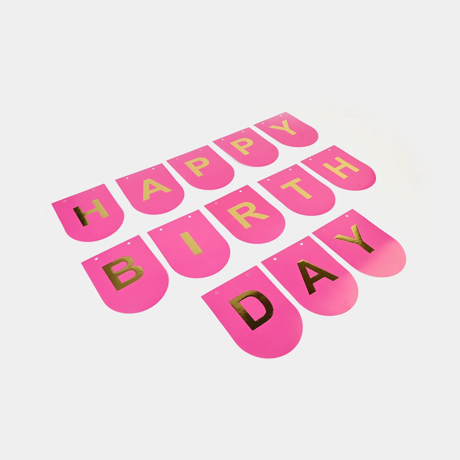 Happy Birthday Bunting Paper Banner - Image 2