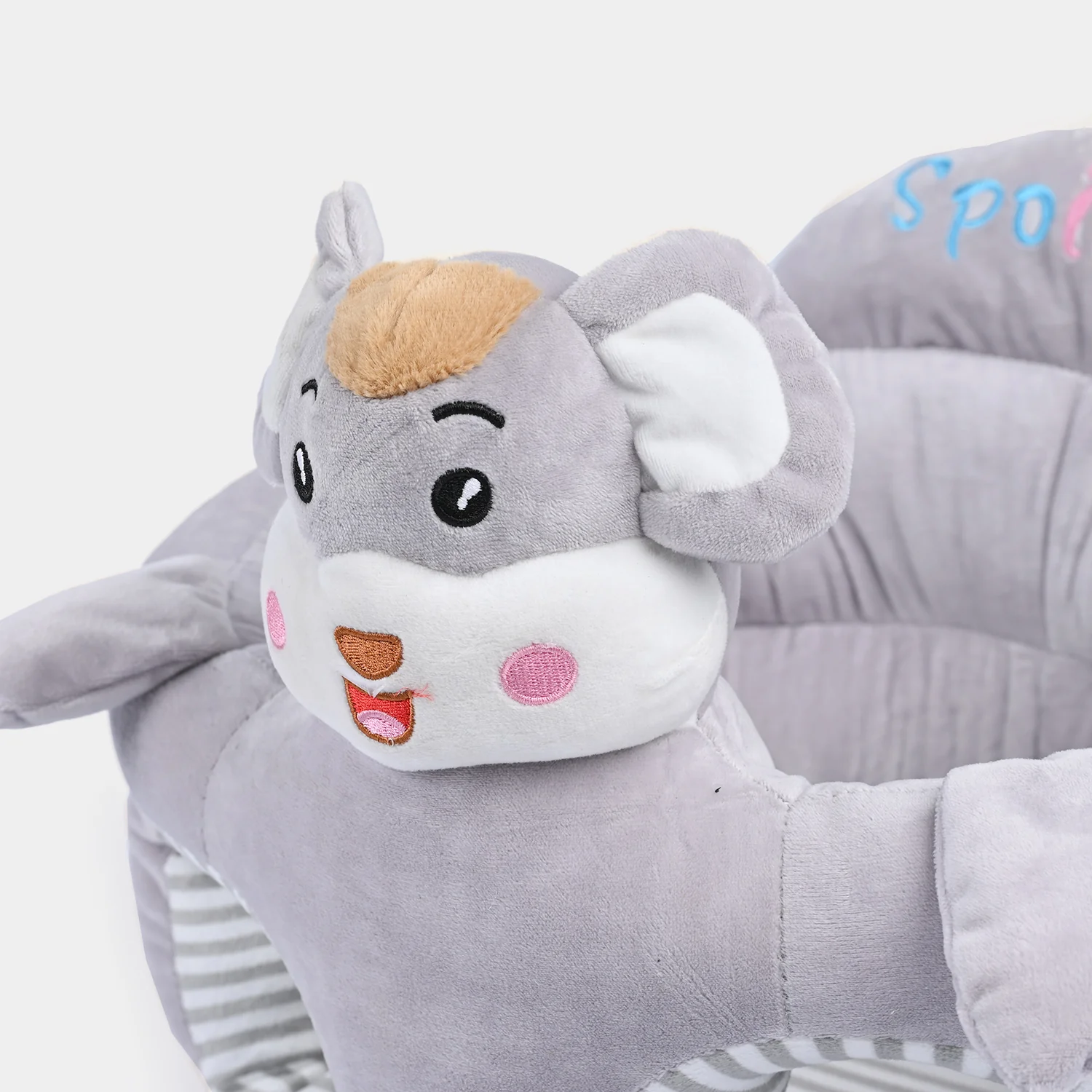 Baby Round Floor Seat/Support Sofa Seat 6M+ | 955-Gray - Image 3
