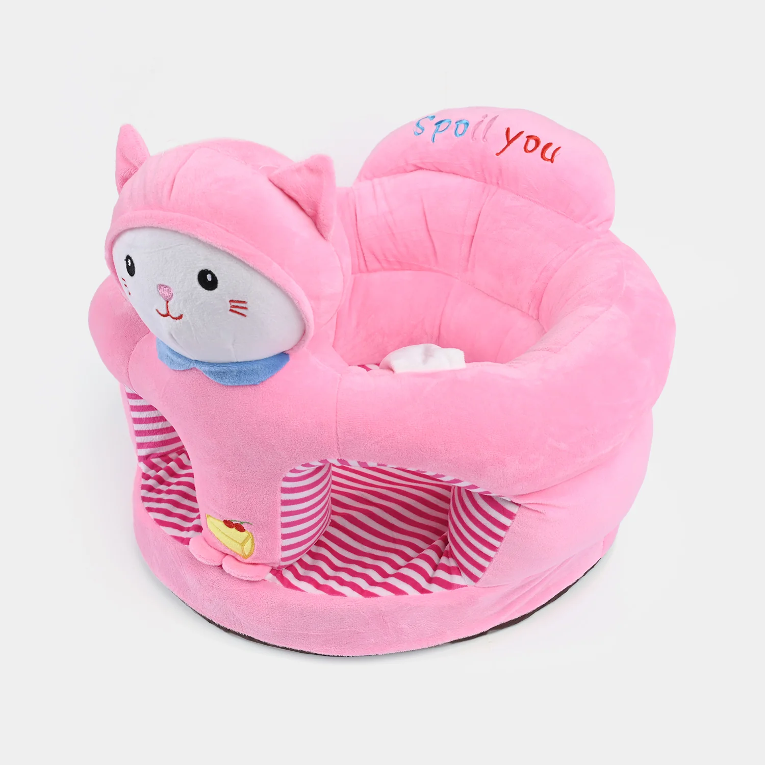 Baby Round Floor Seat/Support Sofa Seat 6M+ | 955-Pink - Image 2