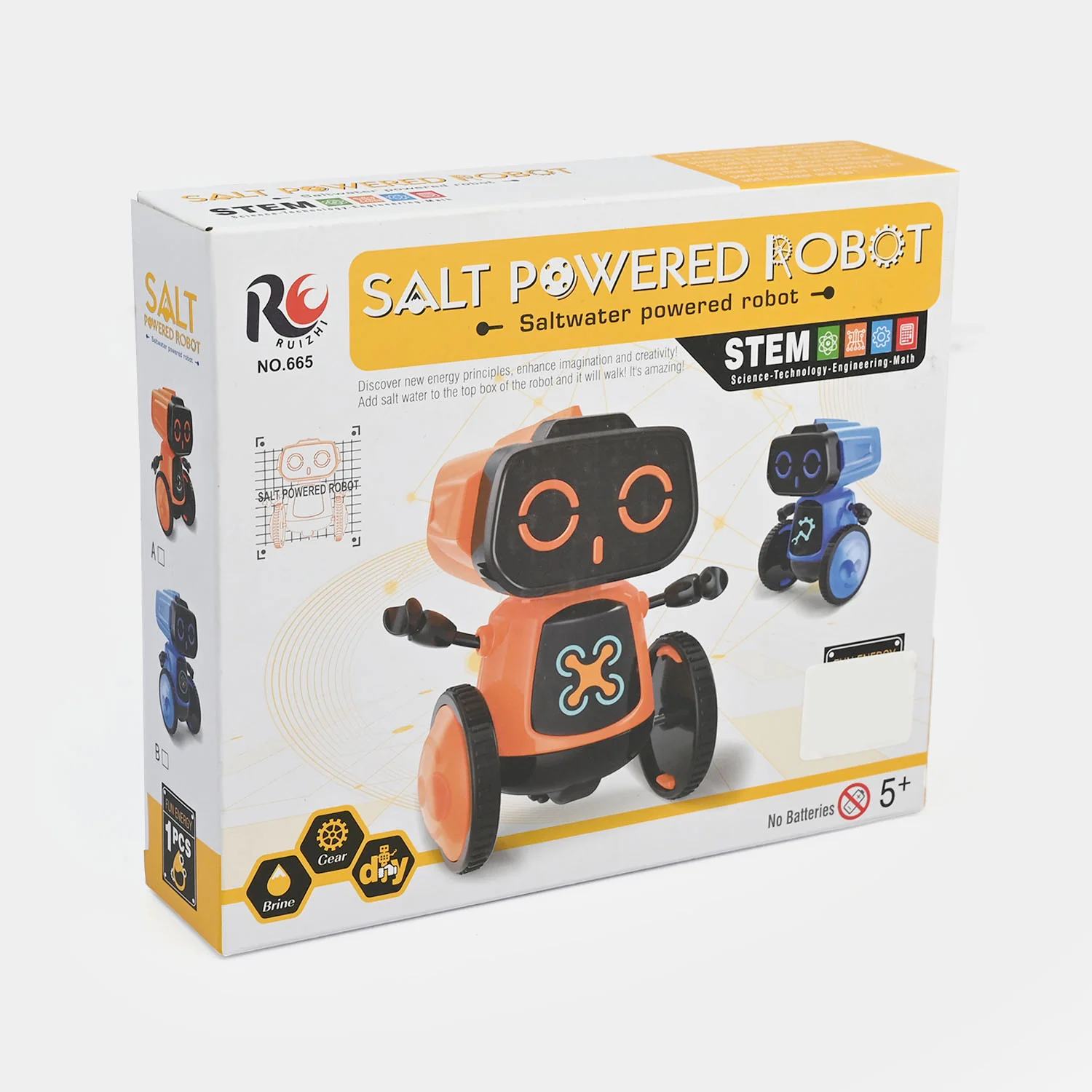 Salt Powered Robot – STEM Educational Science Kit (Age 5+) - Image 3