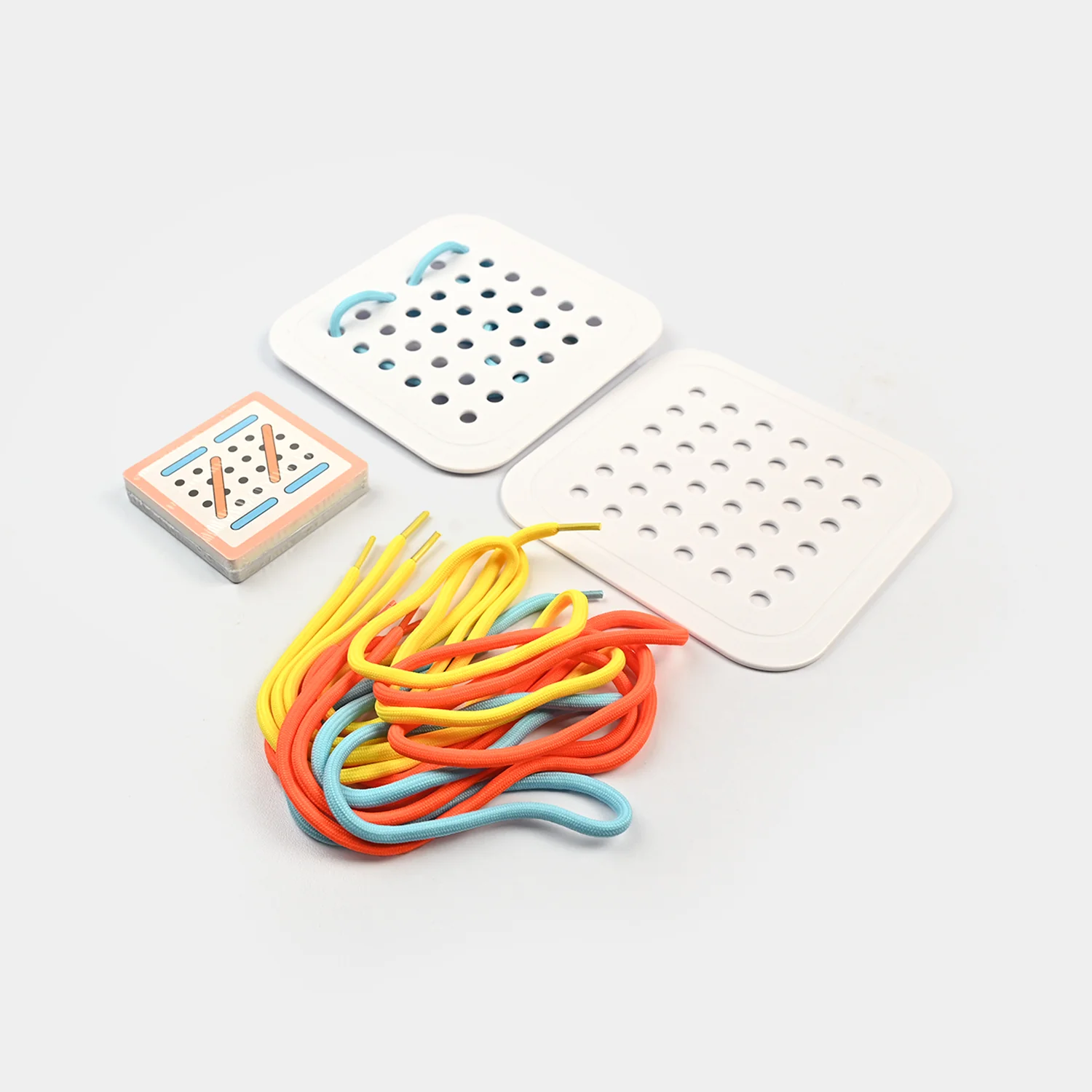 Montessori-Inspired Rope Threading Board Toy Game Set - Image 4