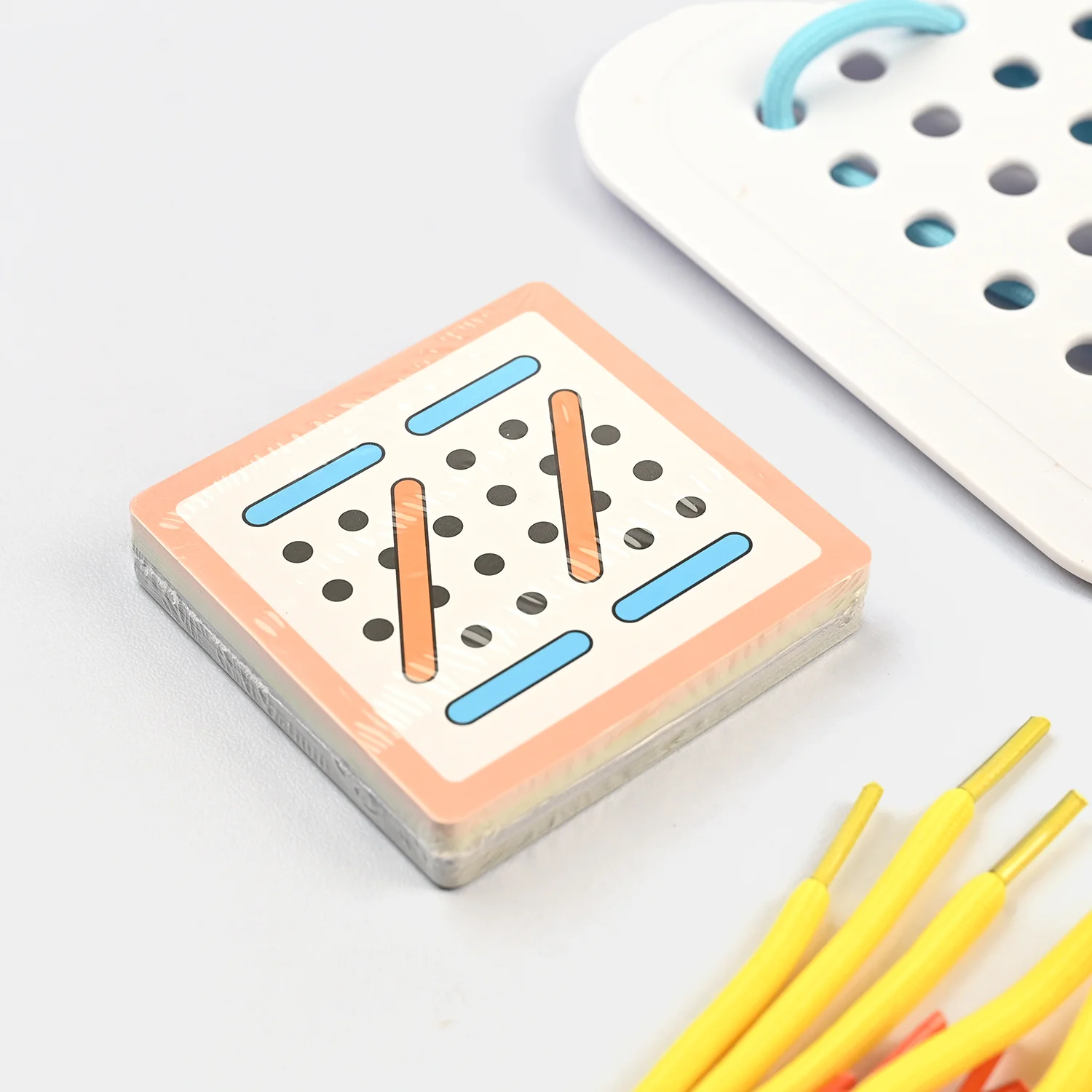 Montessori-Inspired Rope Threading Board Toy Game Set - Image 5