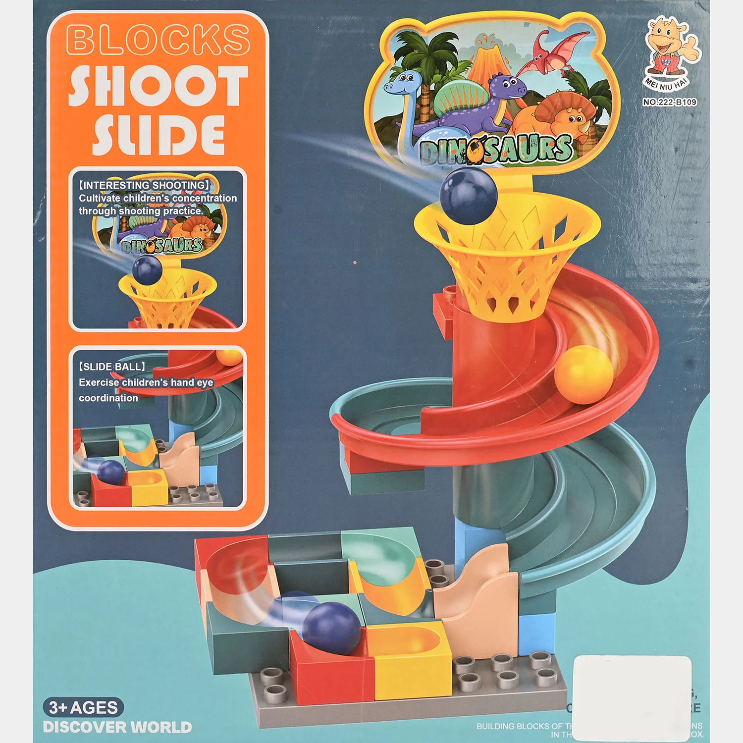 Shooting Ball Slide Building Block Track Toy - Image 3