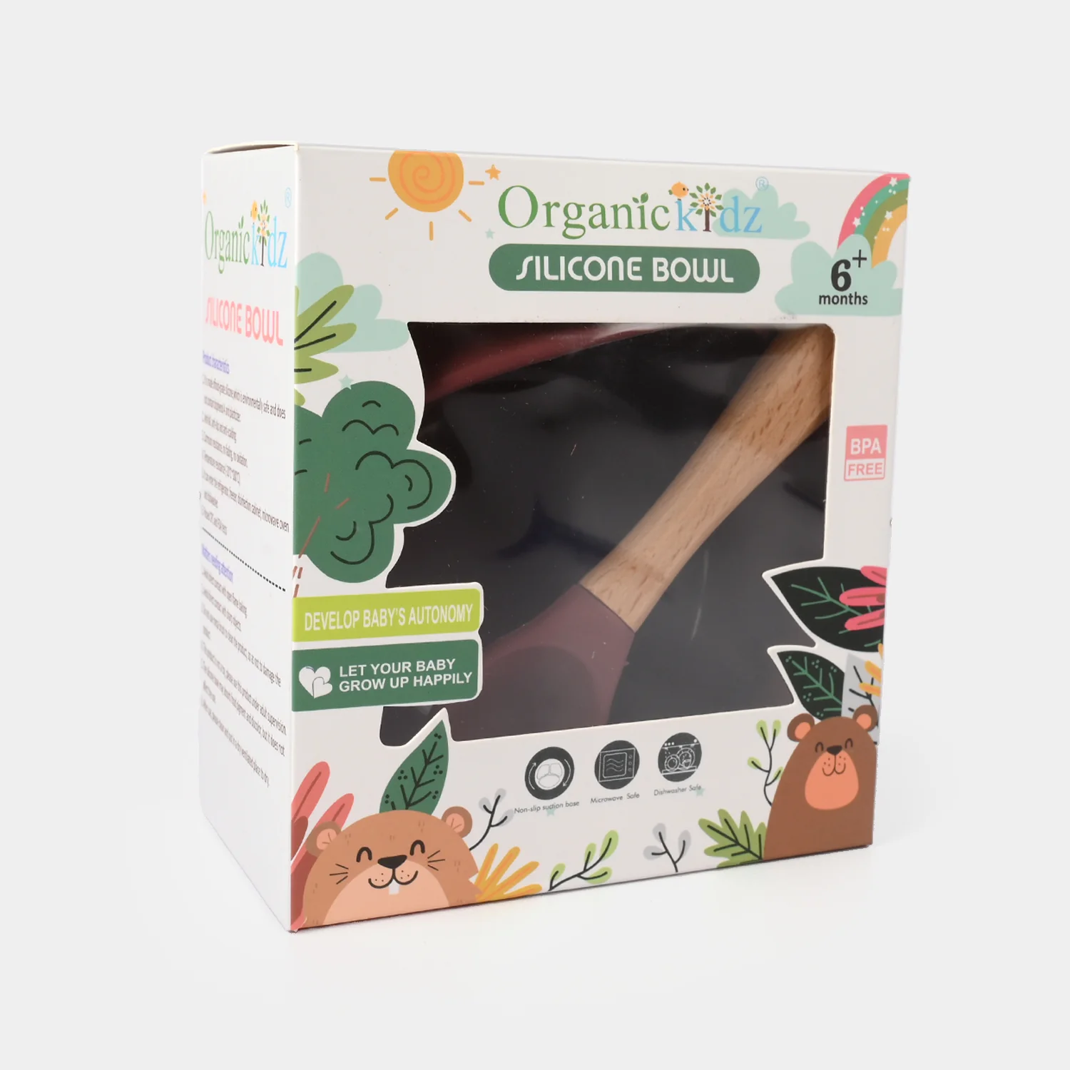 Silicone Feeding Bowl & Spoon | 6M+ - Image 3