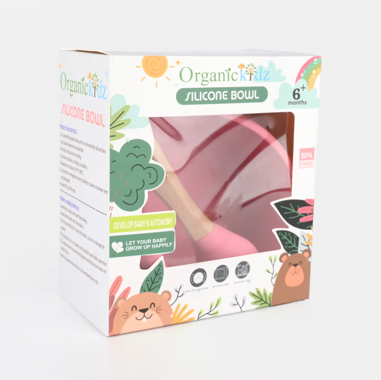 Silicone Feeding Bowl & Spoon | 6M+ - Image 3