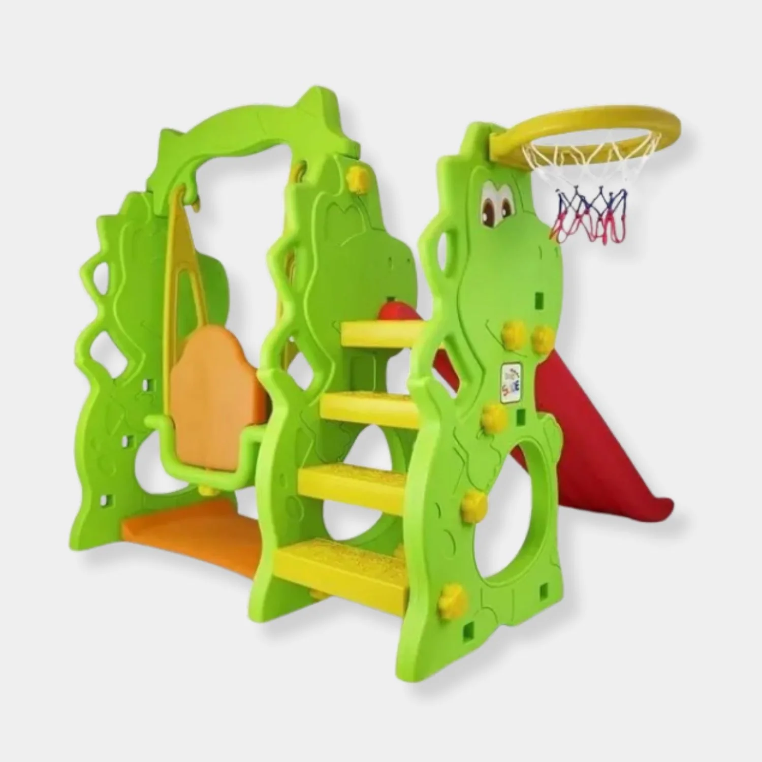 Dino Swing & Slide with Basketball Ring CHD-171 - Image 2