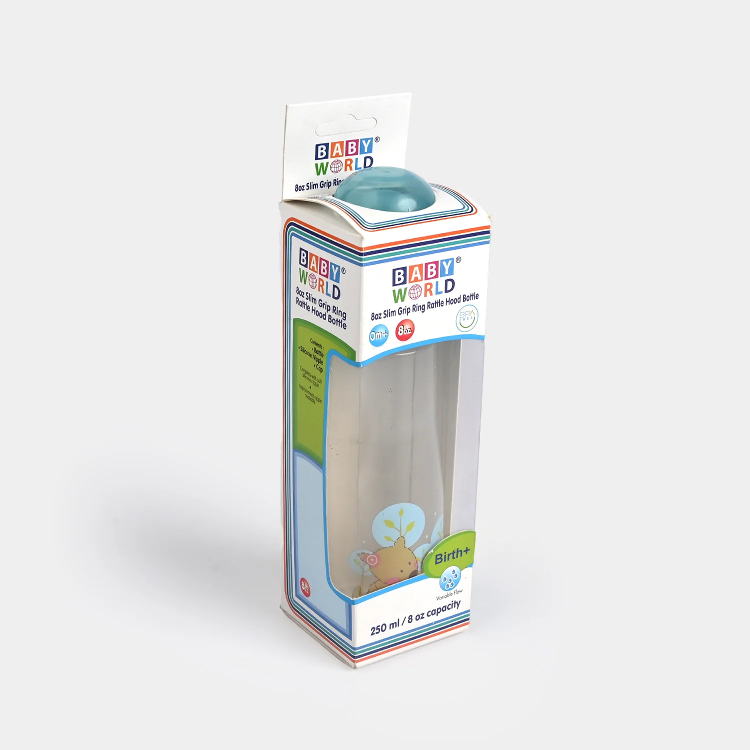 Slim Grip Ring Hood Bottle 8Oz 8044 Blue - Image 4