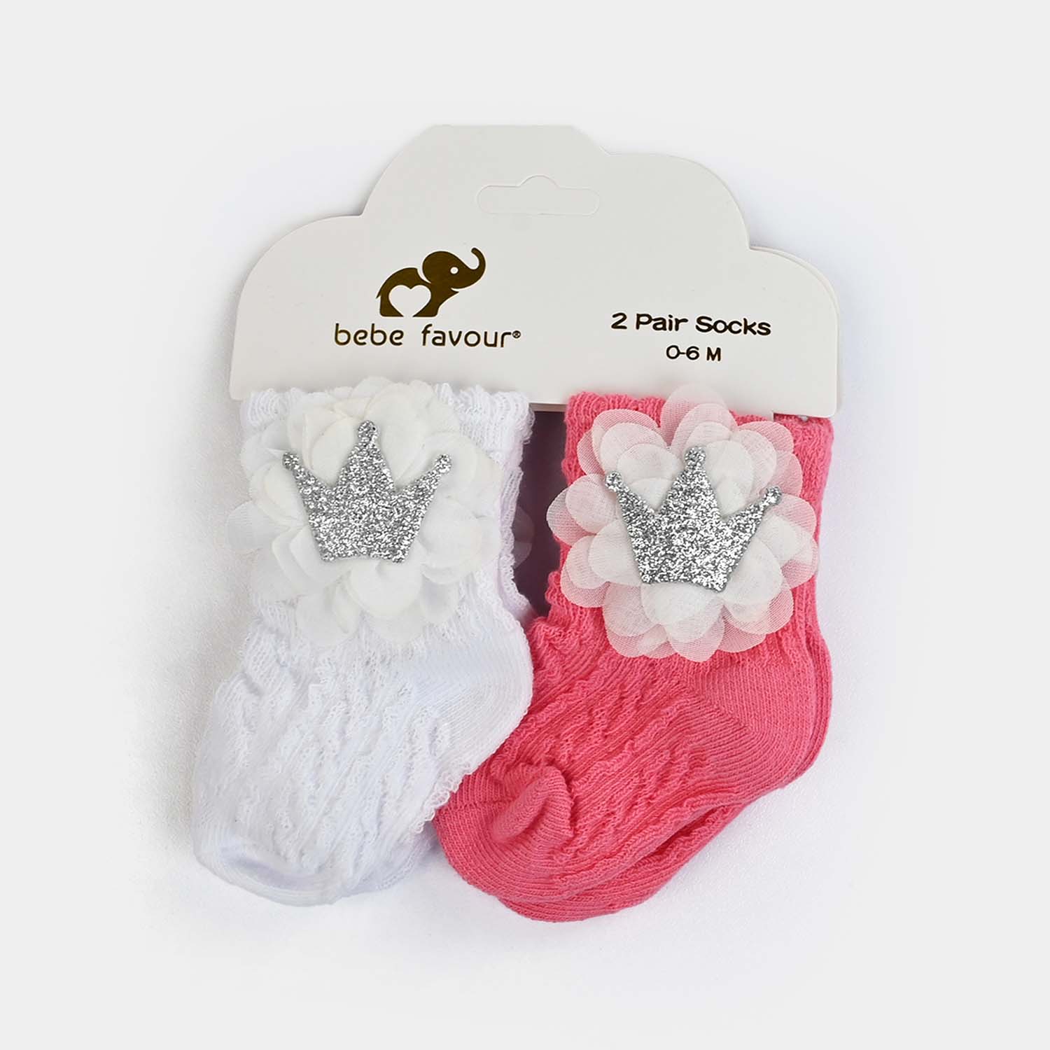 BABY 2 PAIR SOCKS | 0-6M - Image 2